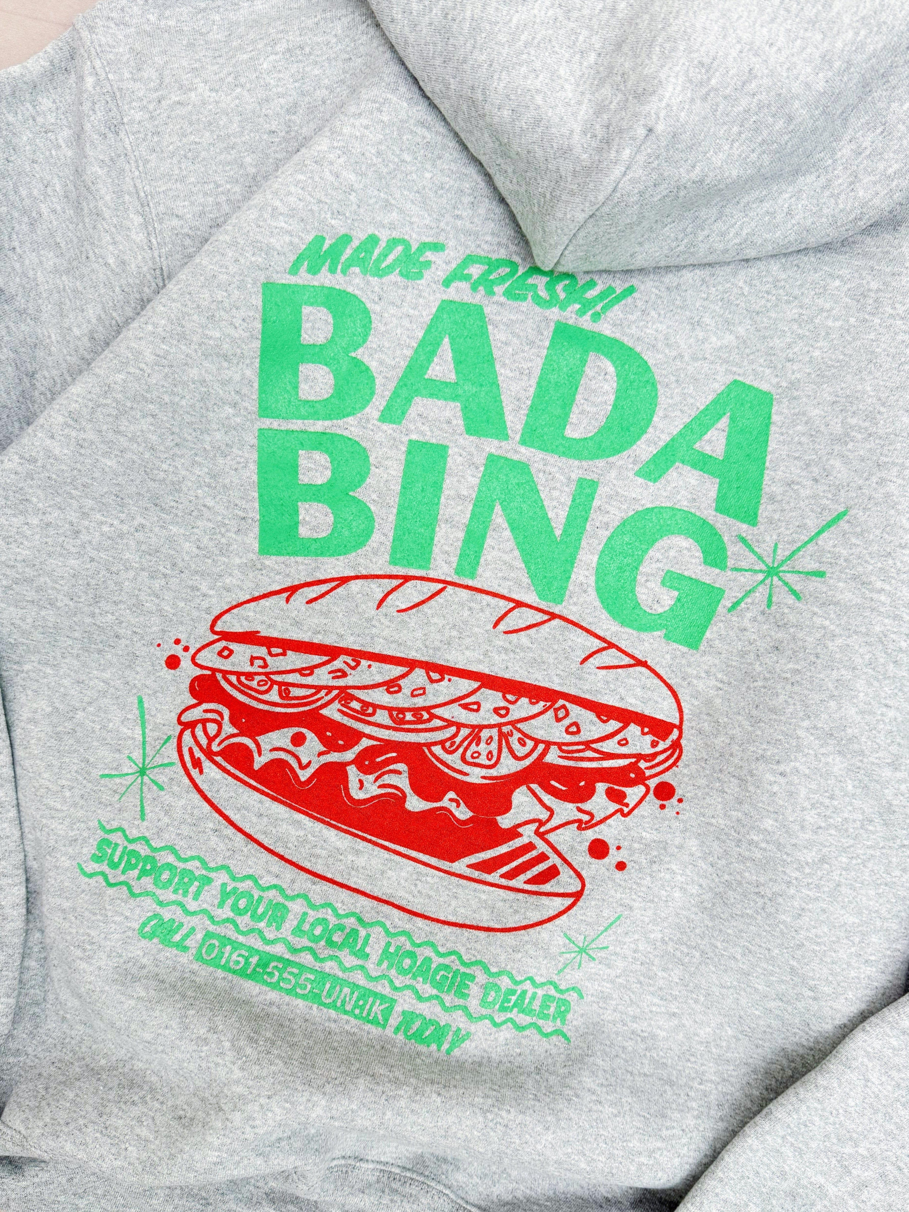 Bada Bing X UN:IK 'Fresh Hoagie' Hoodie - Grey