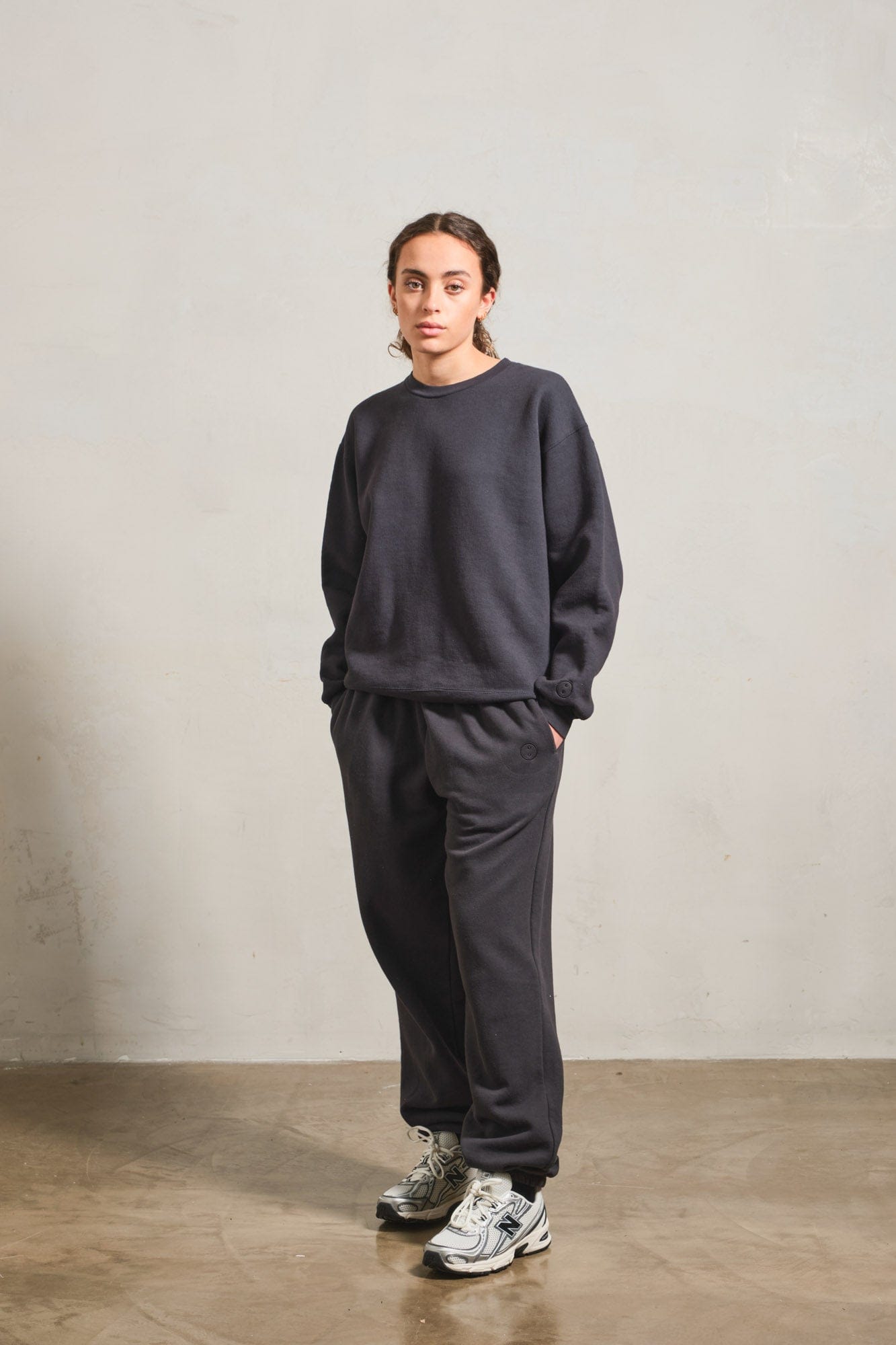 UN:IK Essentials Essentials Vintage Washed Sweater - Black