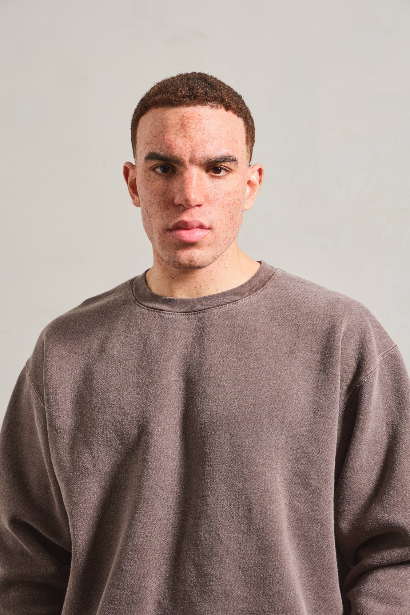 UN:IK Essentials Essentials Vintage Washed Sweater - Cocoa
