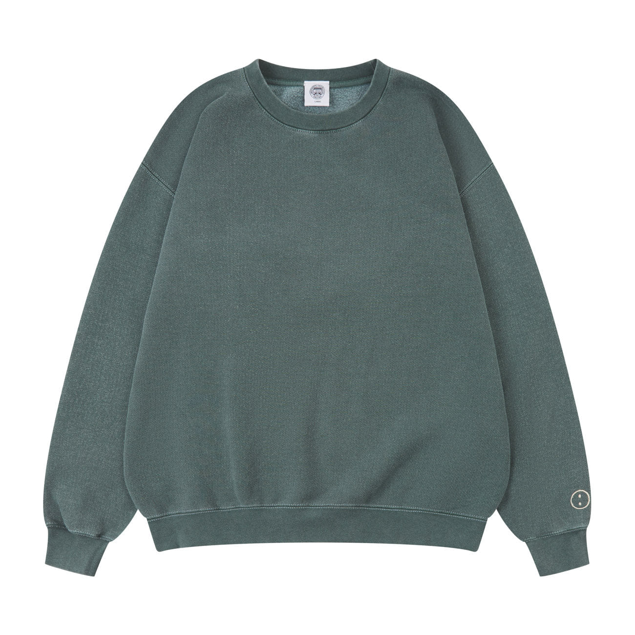 UN:IK Essentials Essentials Vintage Washed Sweater - Forest