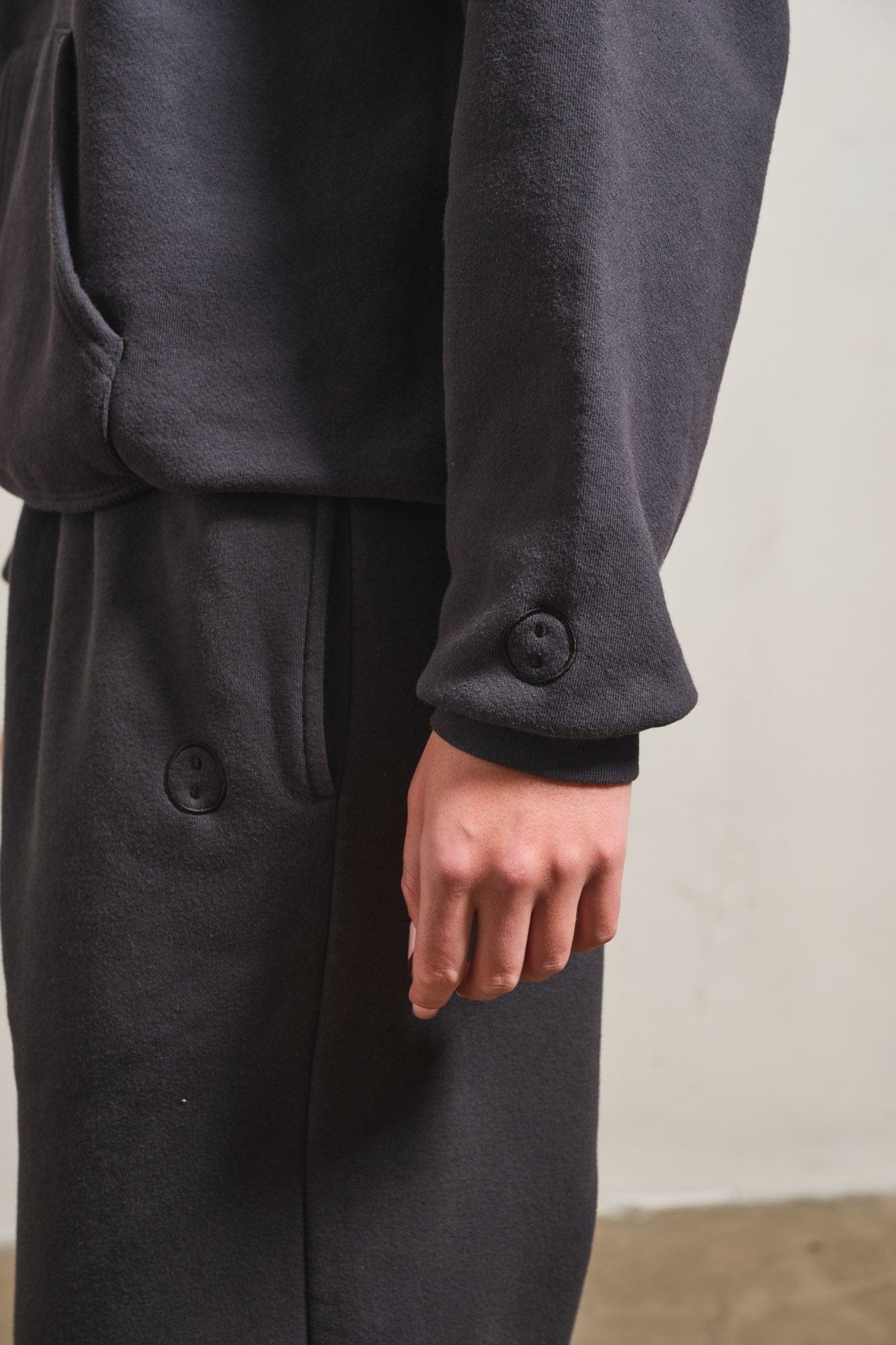 UN:IK Essentials Essentials Vintage Washed Hoodie - Black