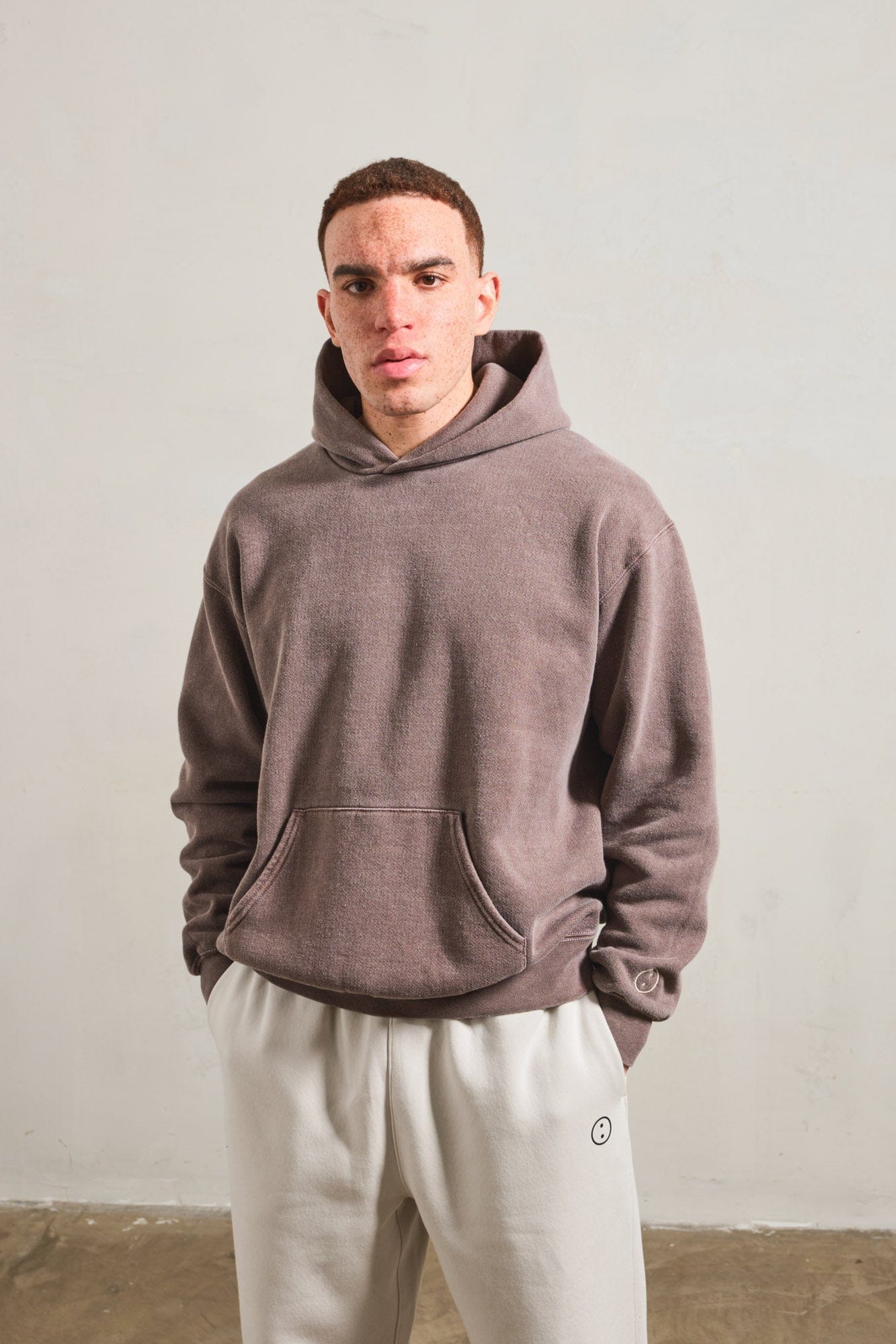 UN:IK Essentials Essentials Vintage Washed Hoodie - Cocoa