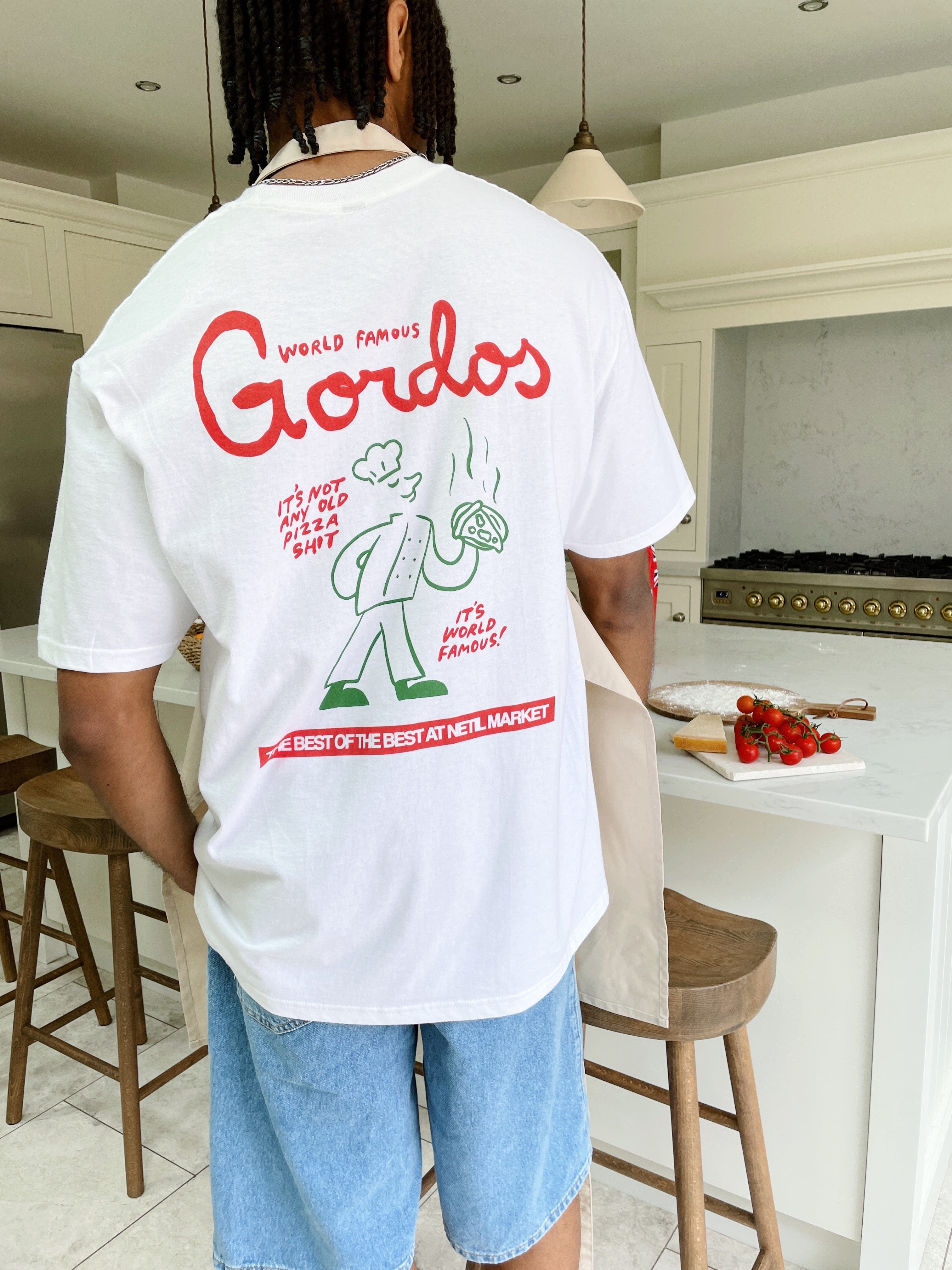 Gordos Pizzeria World Famous Gordos x Hephee 'World Famous' Tee & Apron Bundle