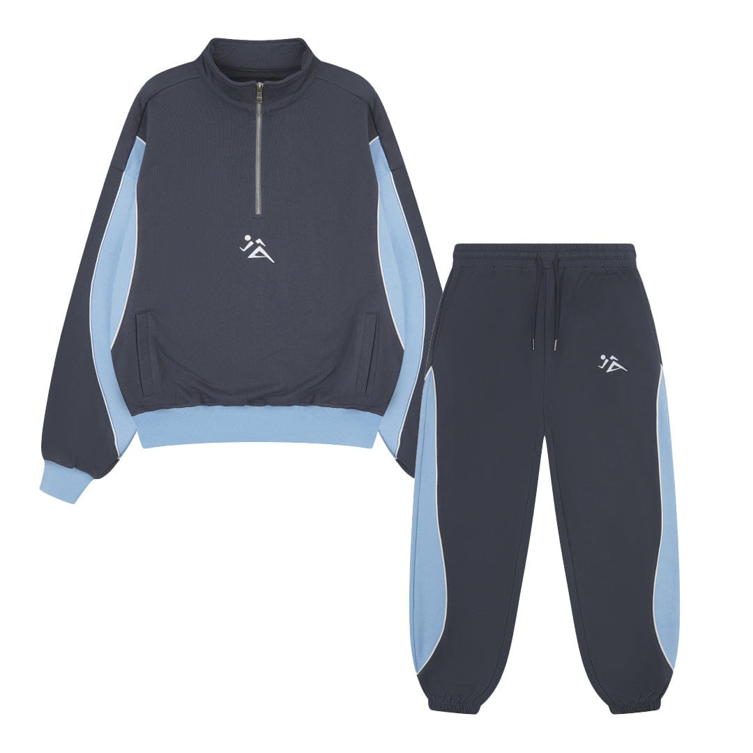 Vice 84 'Game Day' Heavyweight 1/4 Zip & Joggers Set - Navy
