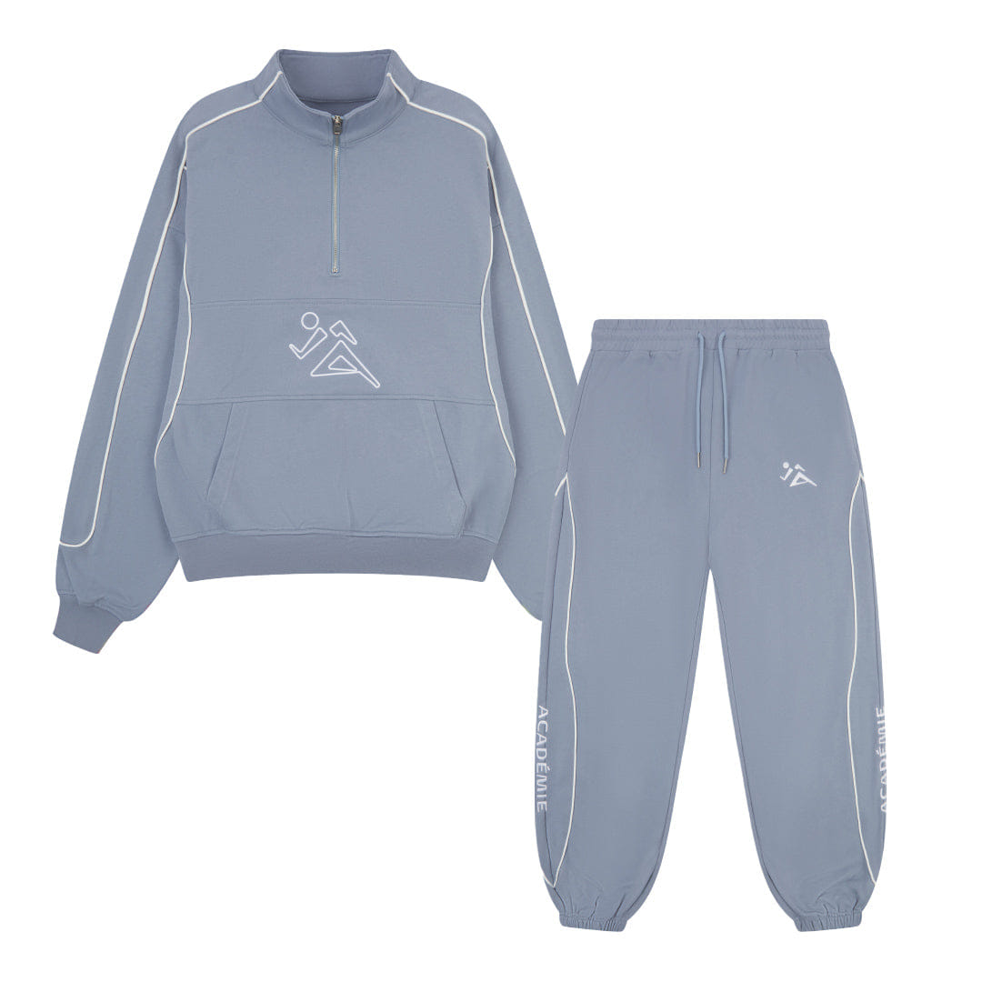 Vice 84 'Stadium' Heavyweight 1/4 Zip & Joggers Set - Blue