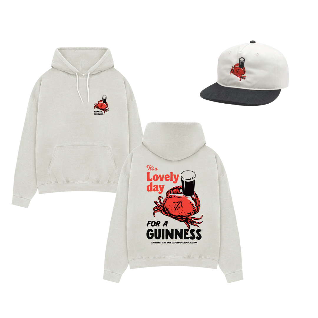 Guinness x UN:IK 'Crab' Hoodie & Cap Bundle - Sand