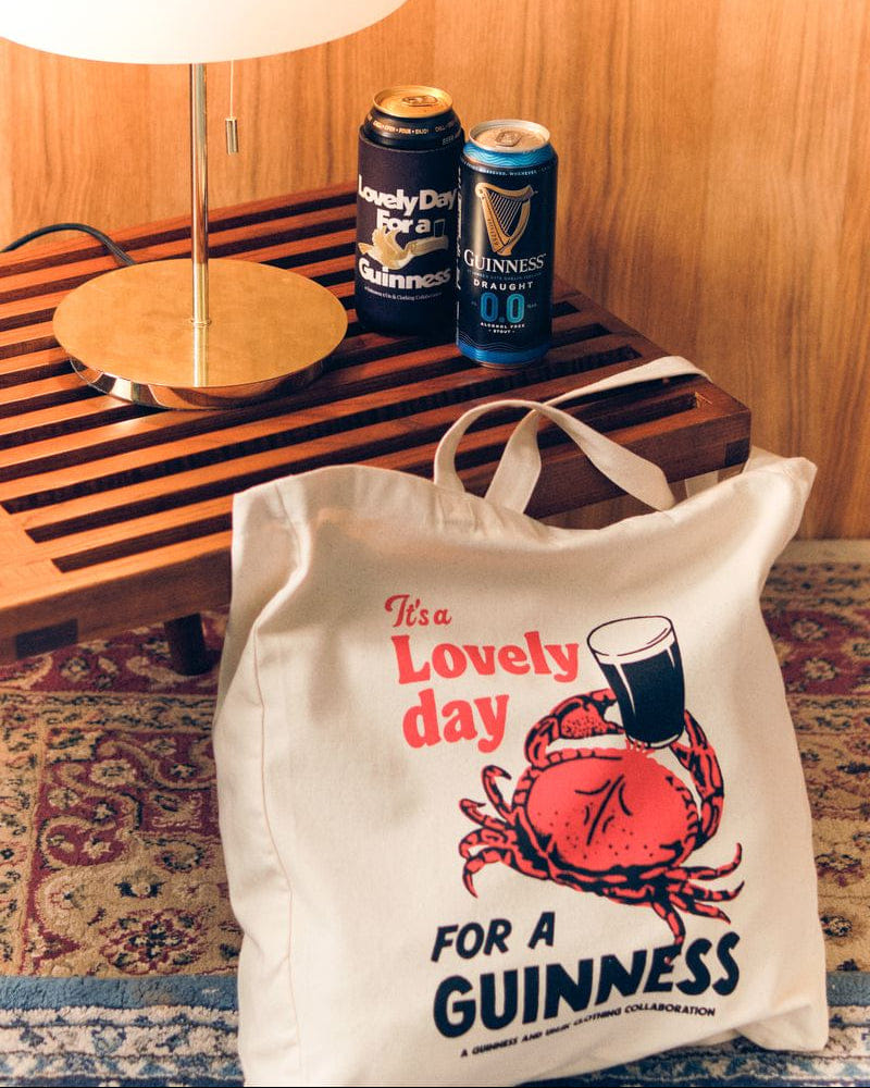 Guinness x UN:IK 'Crab' Sweater & Tote Bundle - Sand