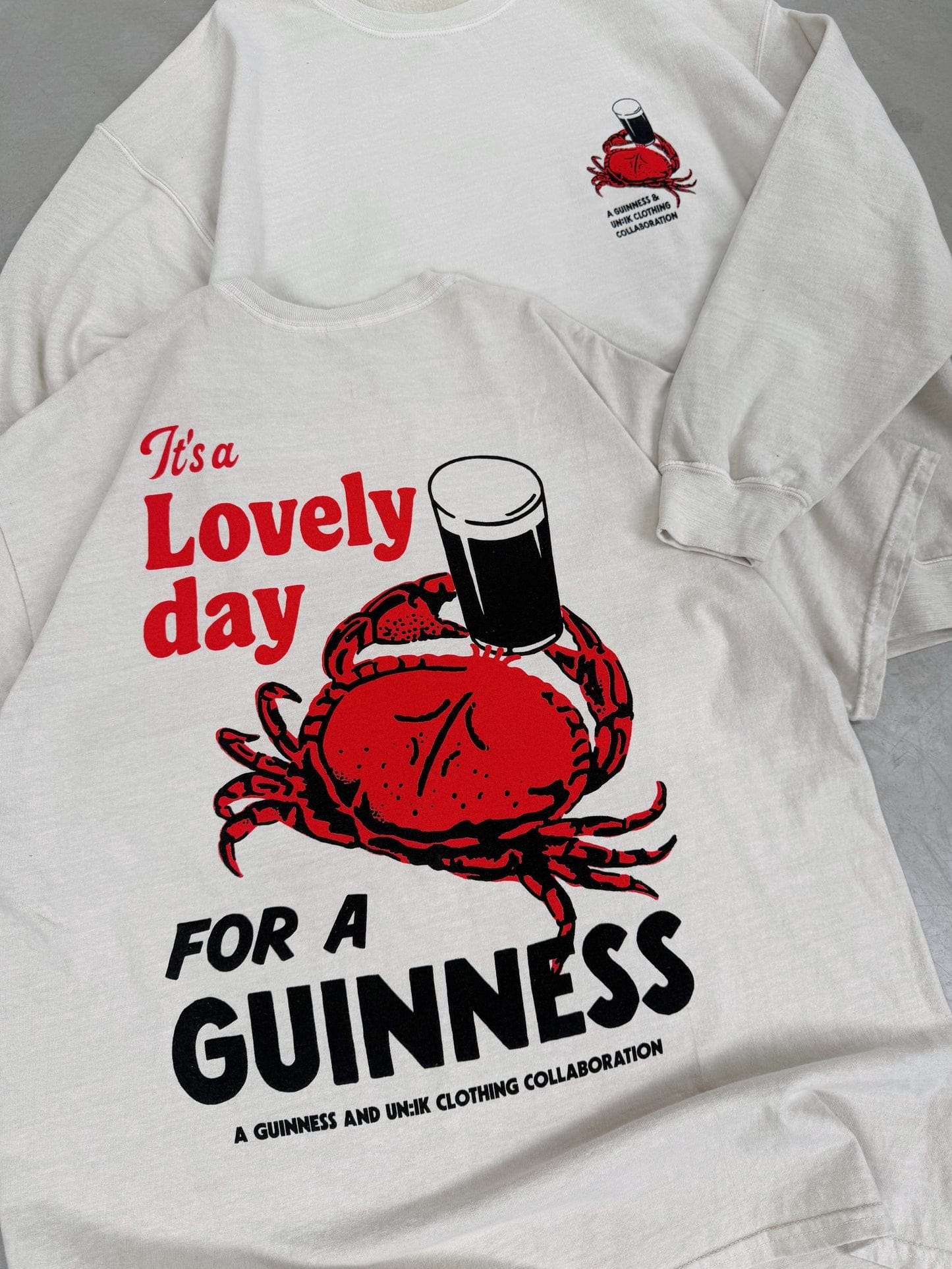 Guinness x UN:IK 'Crab' Sweater & Tote Bundle - Sand