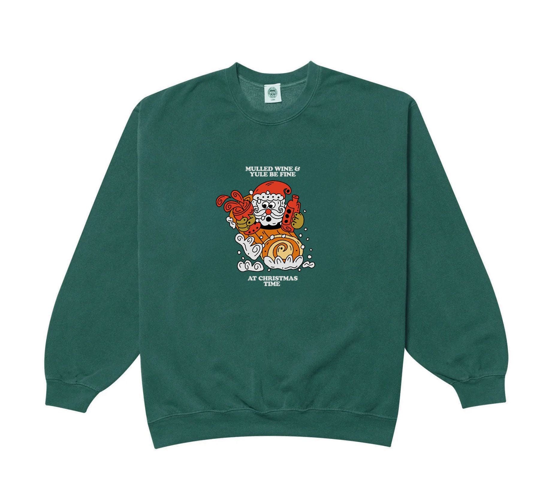 Other Side Store 'Yule Be Fine' Sweater - Vintage Washed Green
