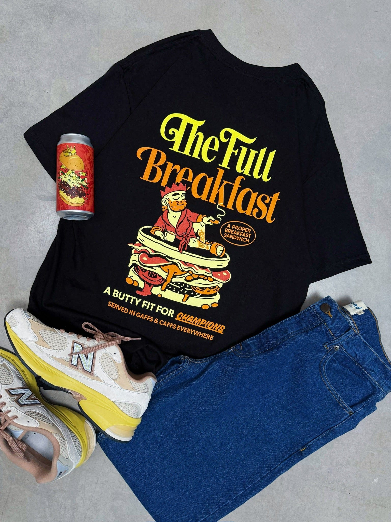 Sandwich Club x Sandwich King 'The Full Breakfast' Tee - Black