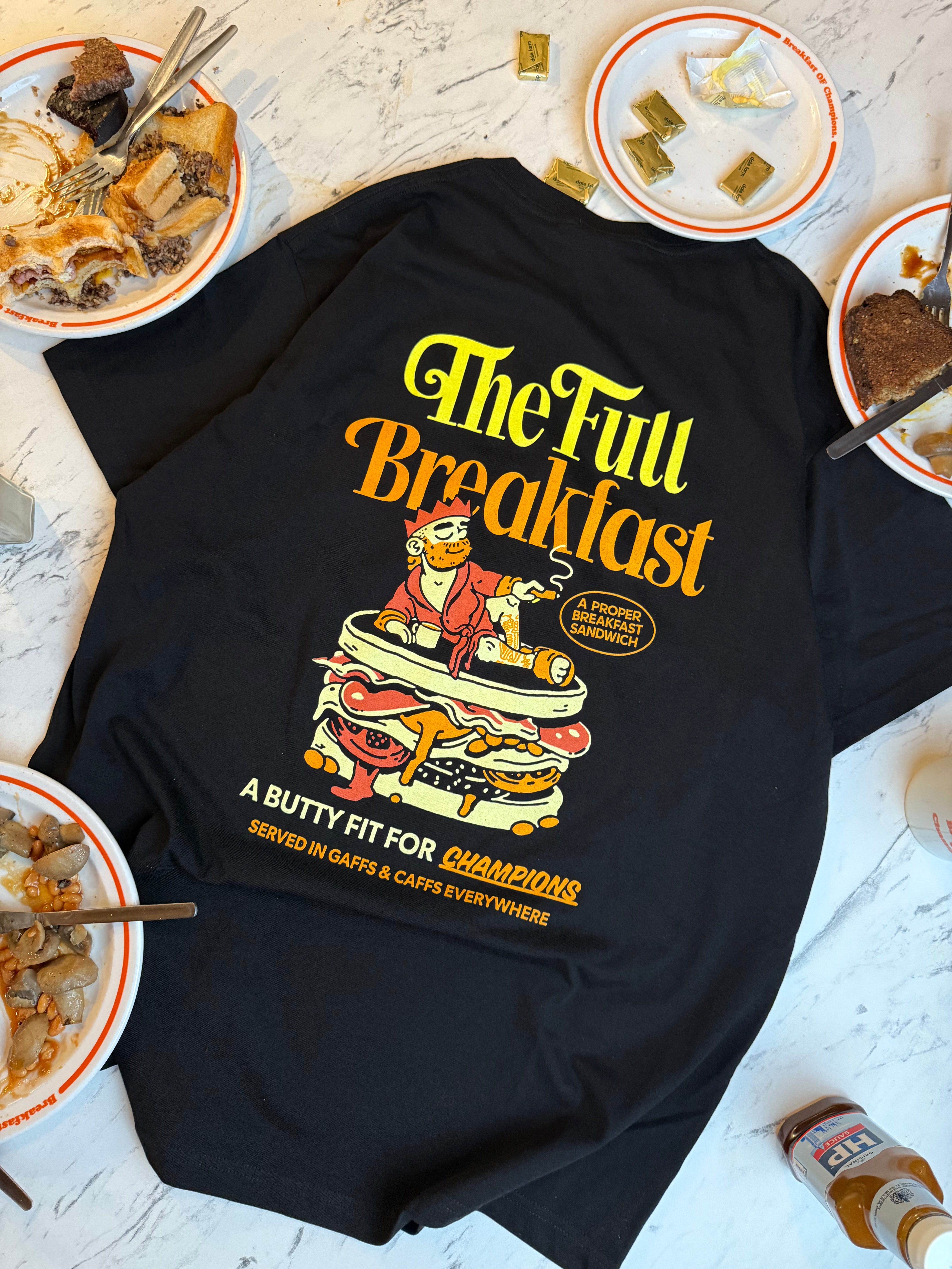 Sandwich Club x Sandwich King 'The Full Breakfast' Tee - Black