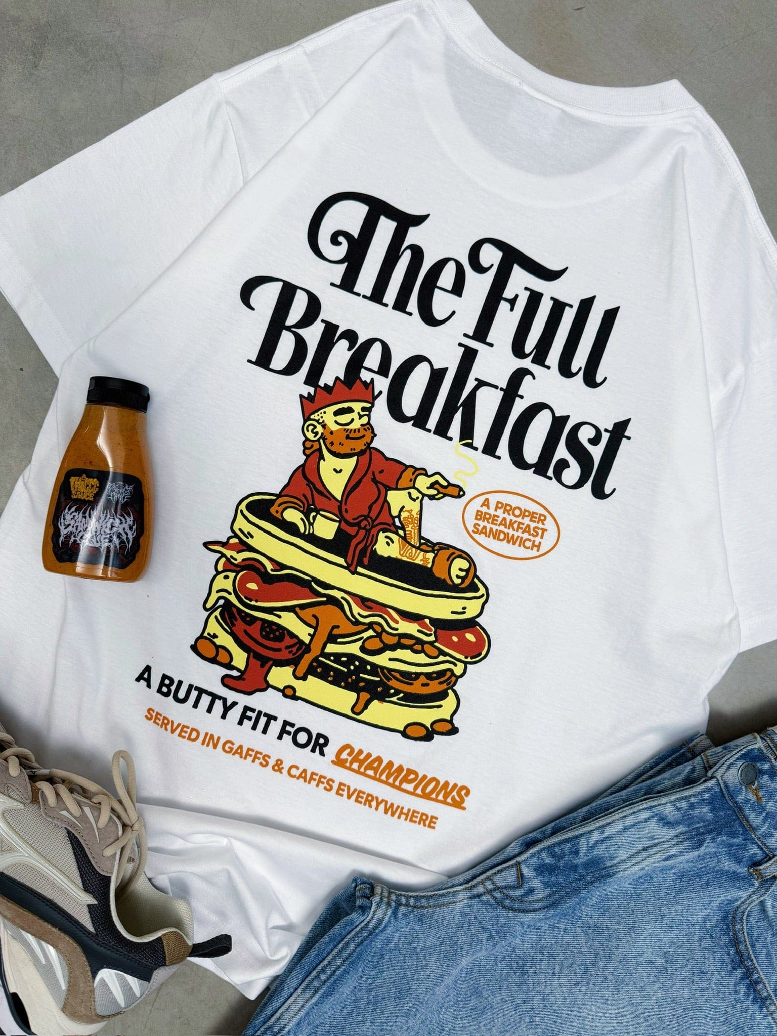 Sandwich Club x Sandwich King 'The Full Breakfast' Tee - White