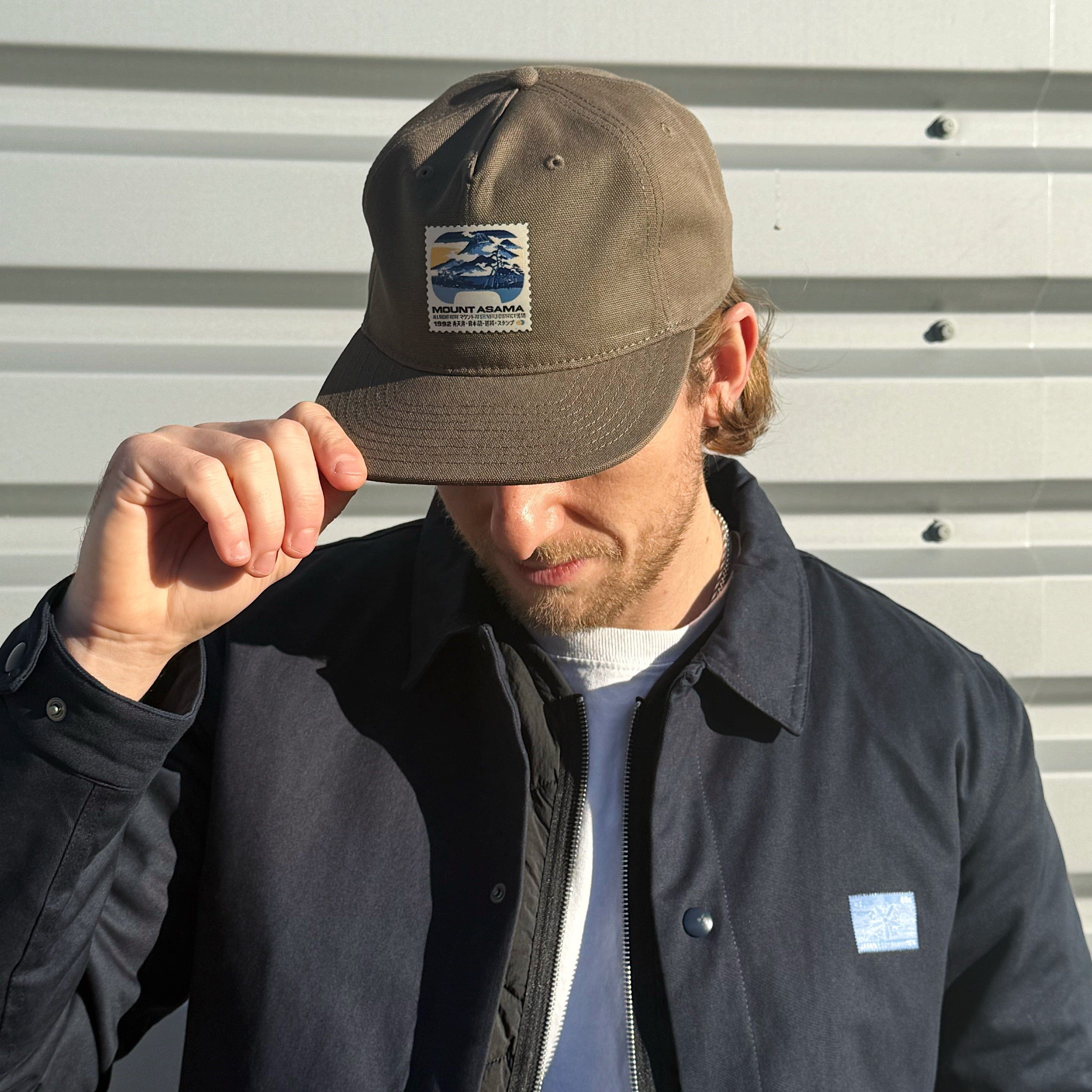 A Thousand Futures x GK 'Mount Asama' Canvas Cap - Walnut