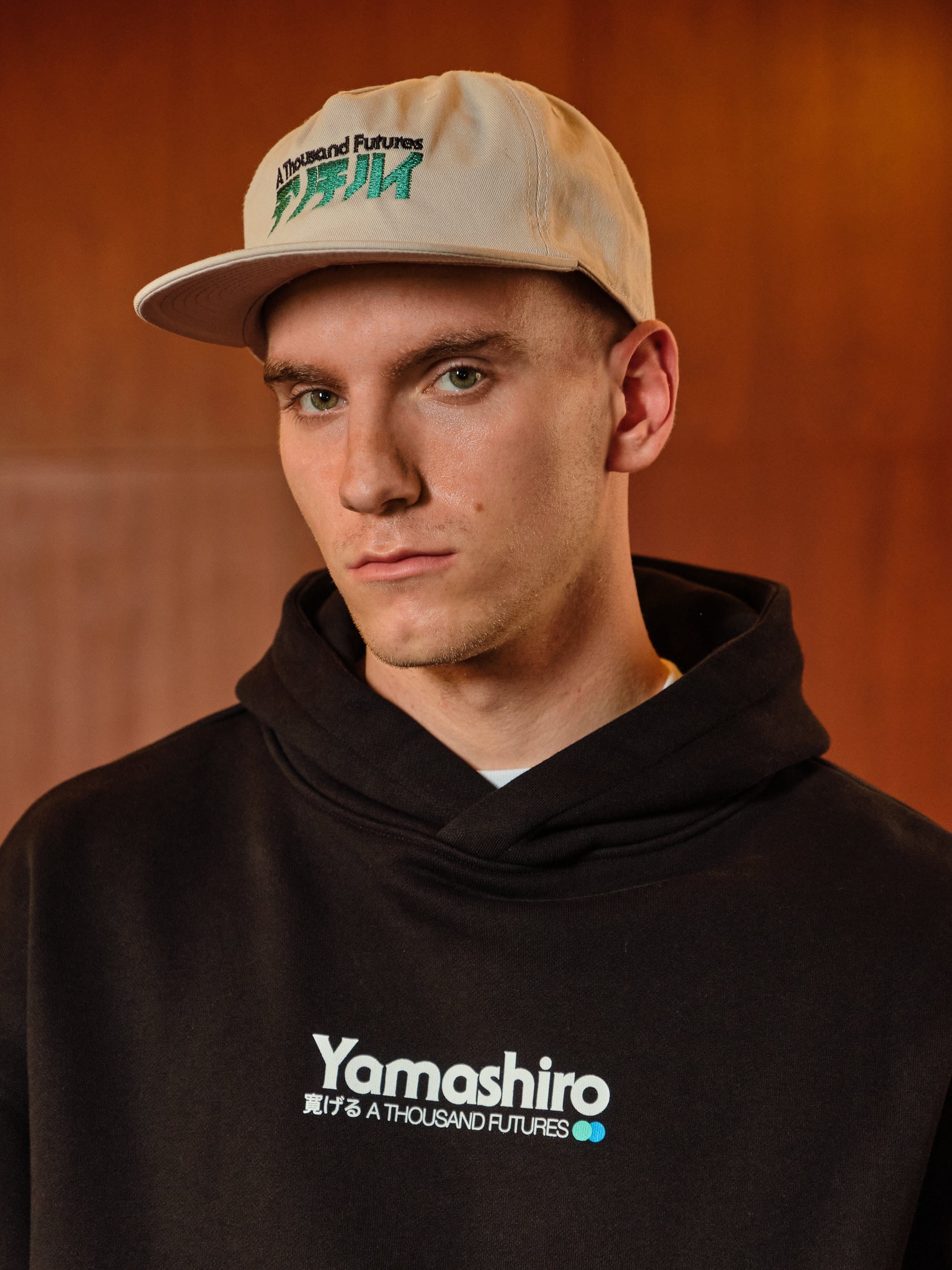 A Thousand Futures x GK 'Logo' Embroidered Cap - Bone