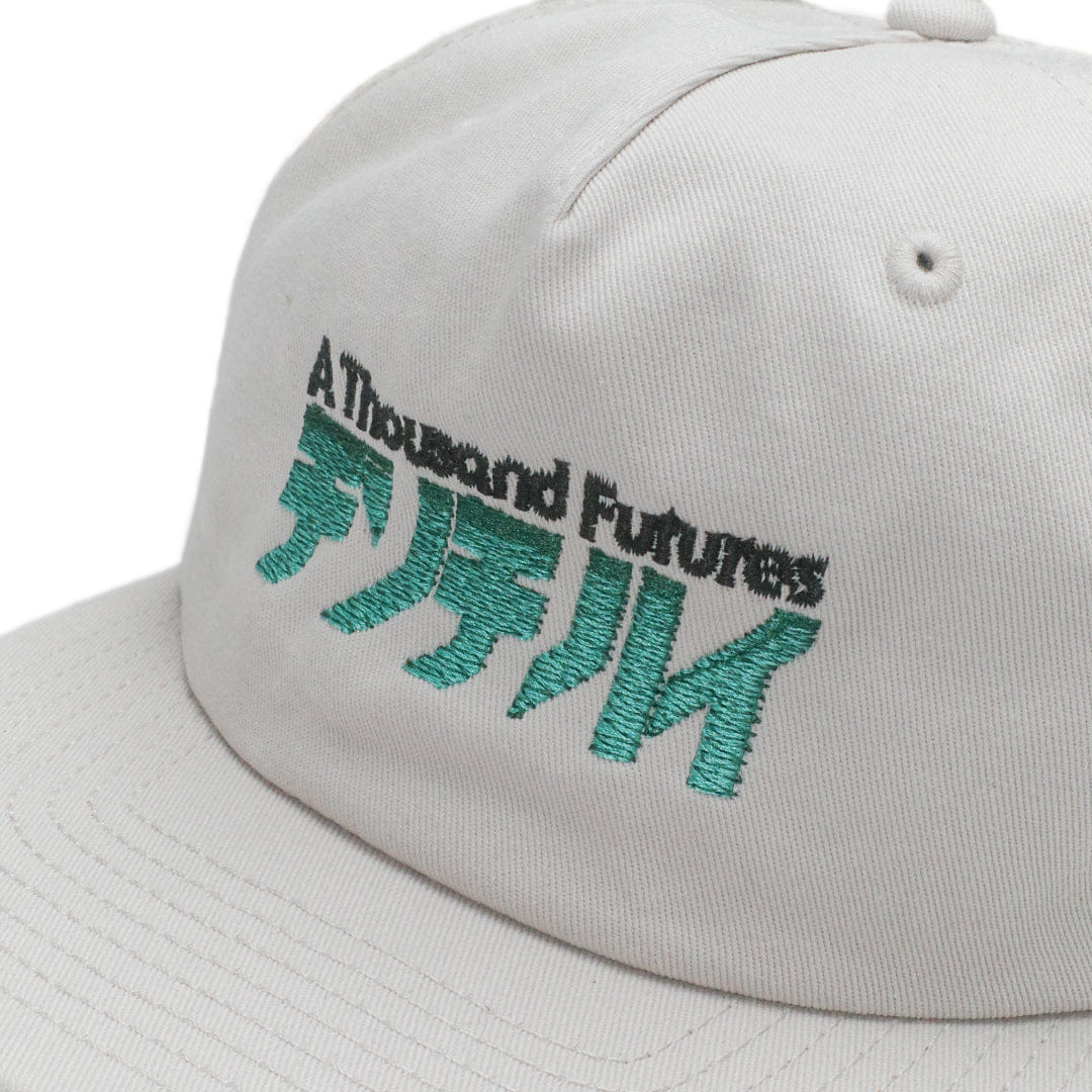 A Thousand Futures x GK 'Logo' Embroidered Cap - Bone