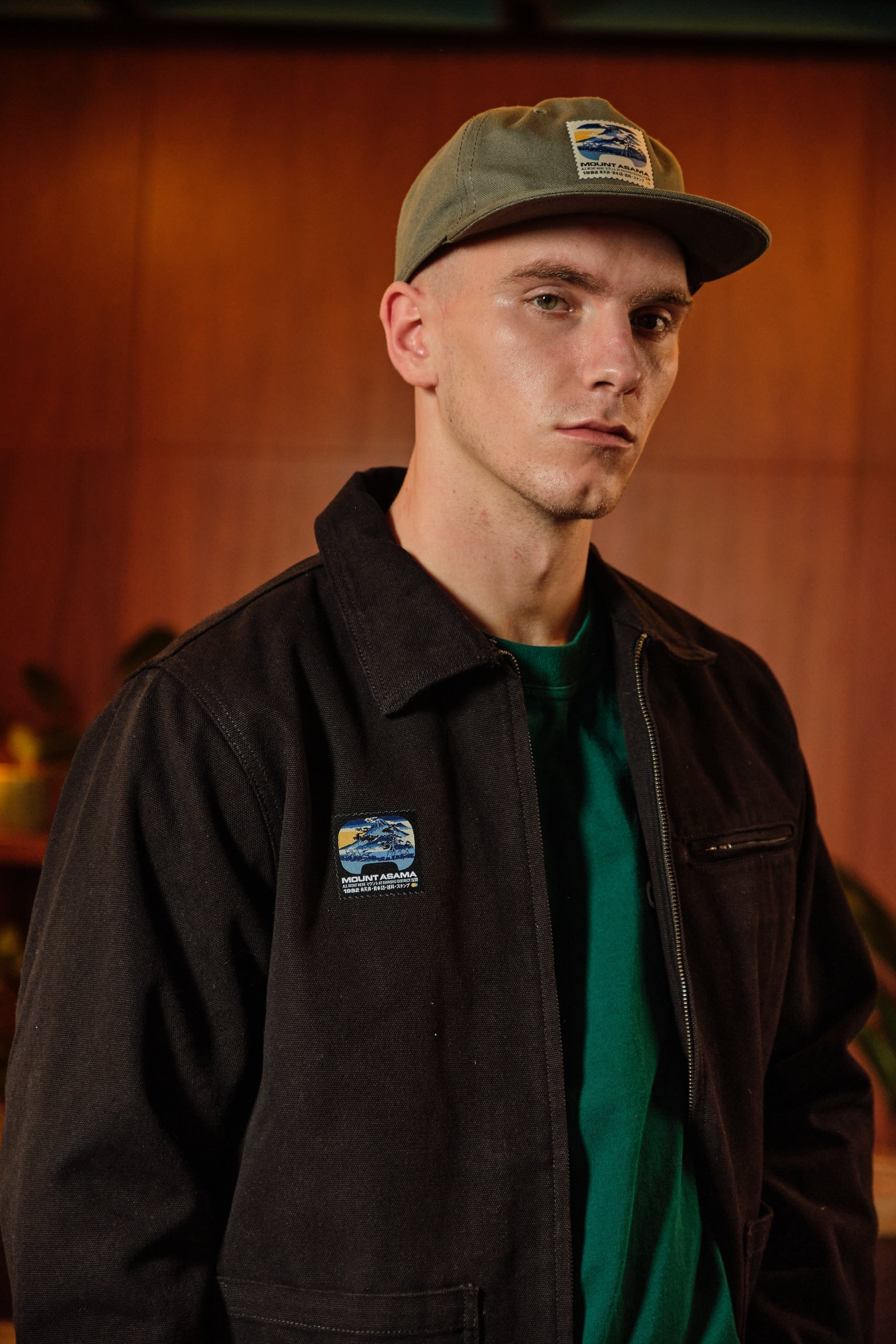 A Thousand Futures x GK 'Mount Asama' Canvas Cap - Green