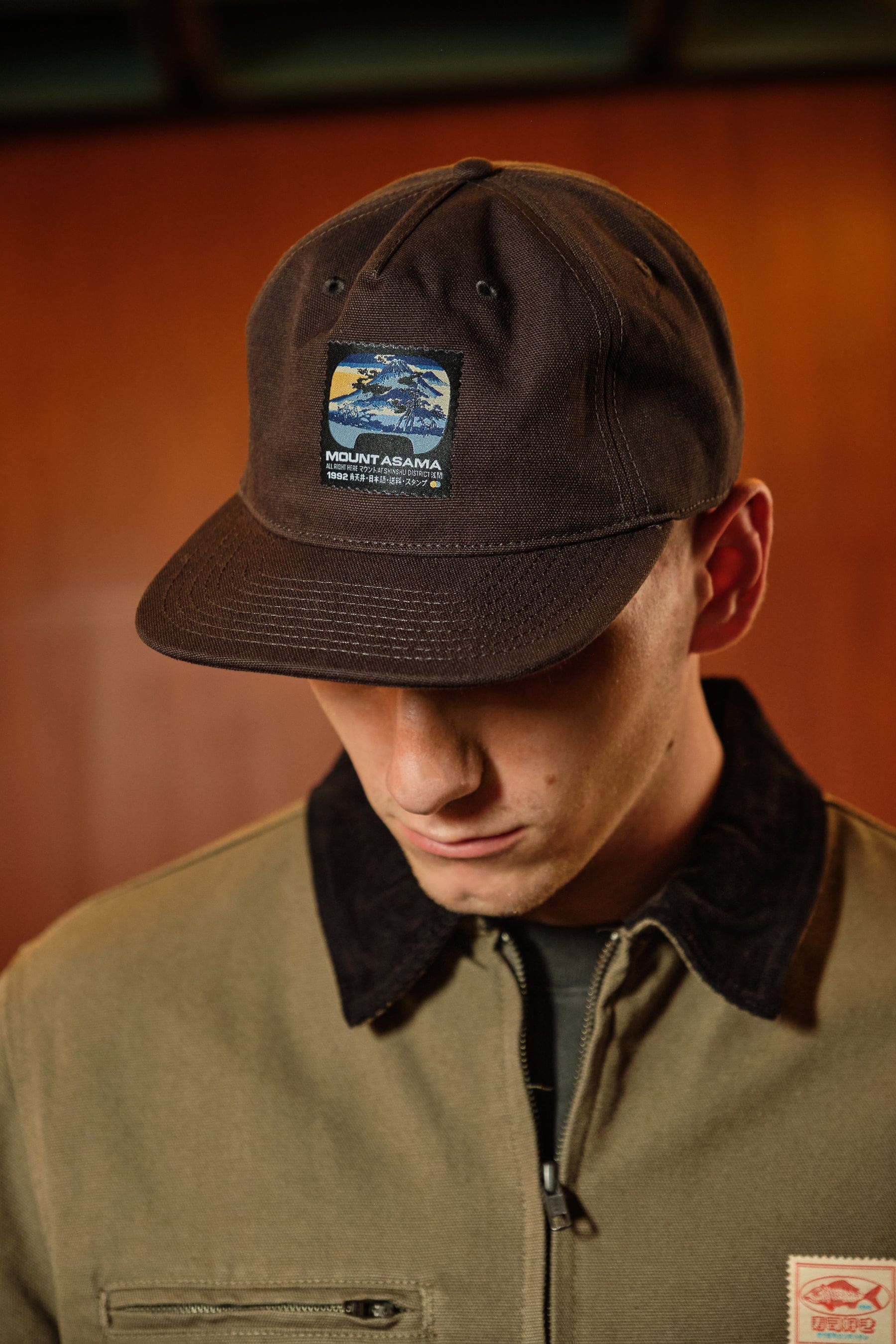 A Thousand Futures x GK 'Mount Asama' Canvas Cap - Coal