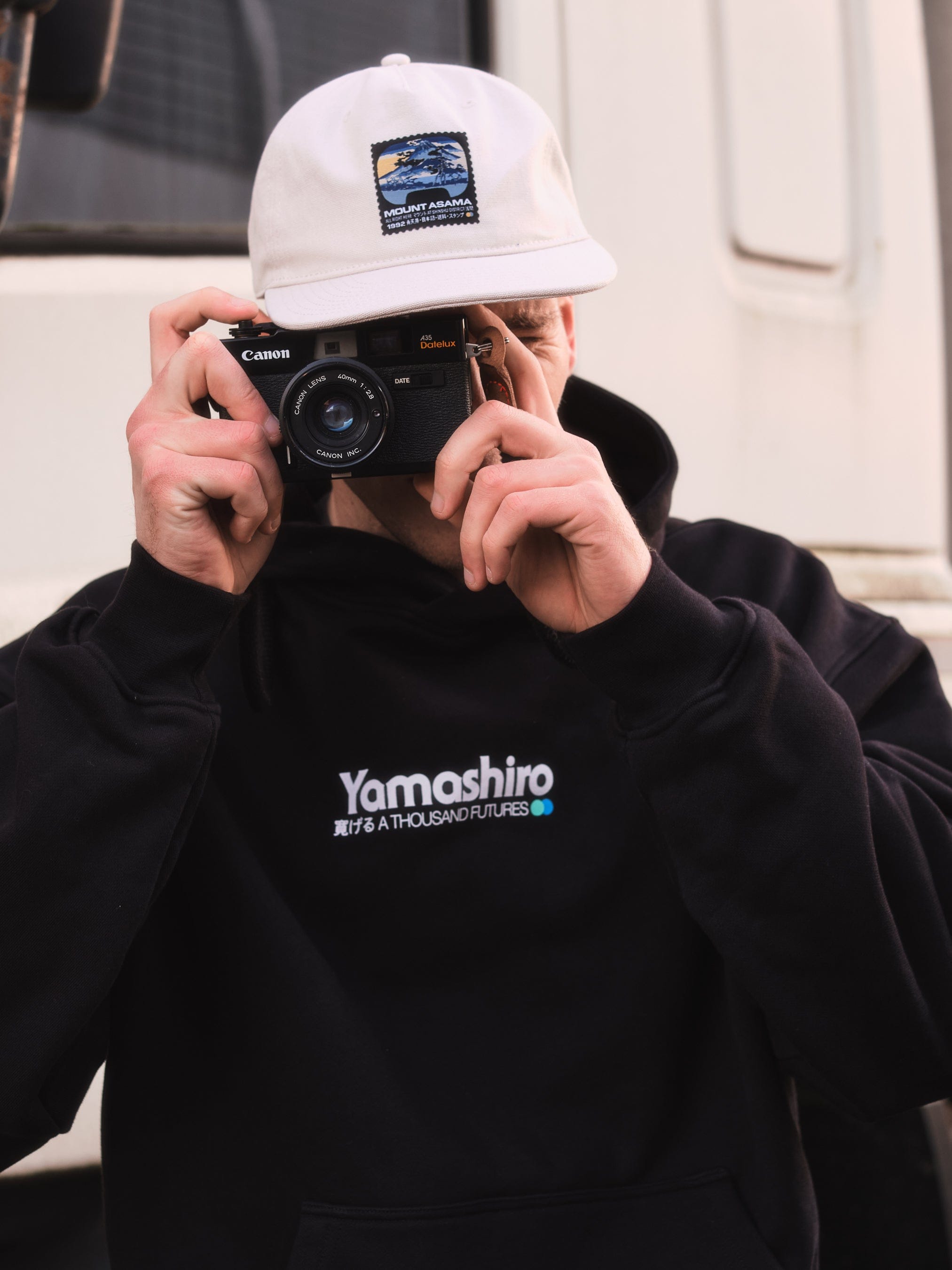 A Thousand Futures x GK 'Mount Asama' Canvas Cap - Bone