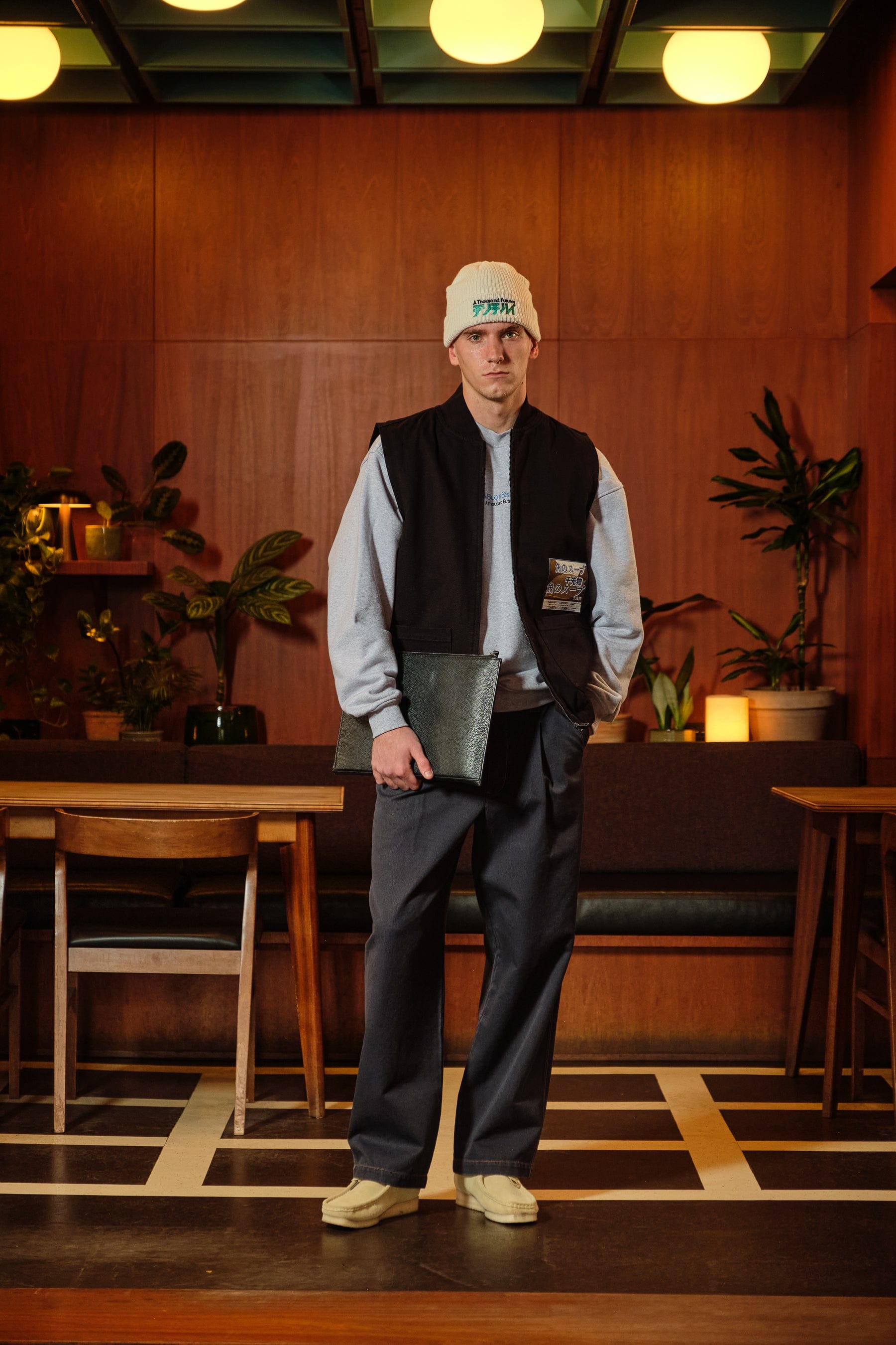 A Thousand Futures x GK 'Miso' Heavy Canvas Vest - Black
