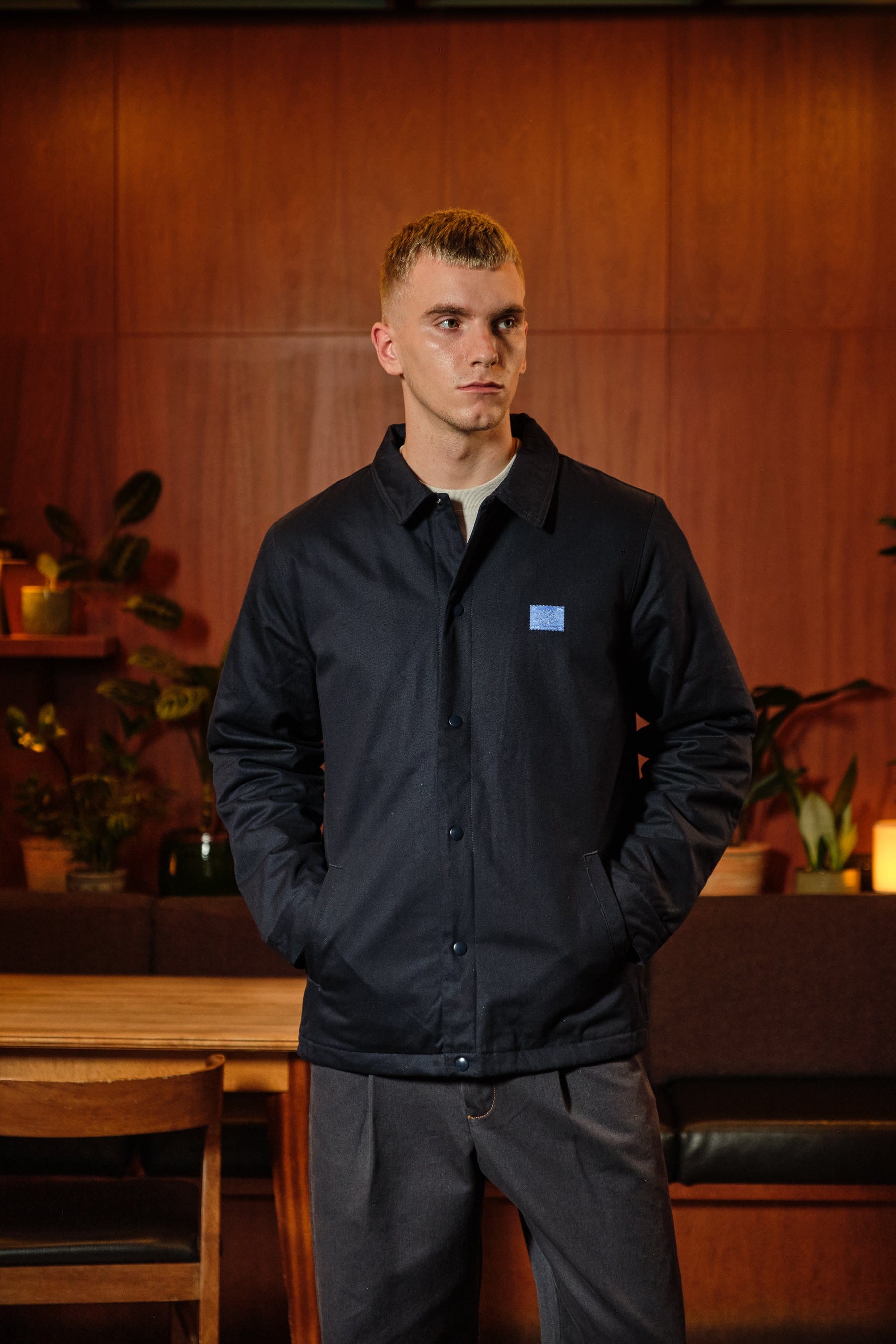 A Thousand Futures x GK 'Bloom Season' Work Jacket - Navy