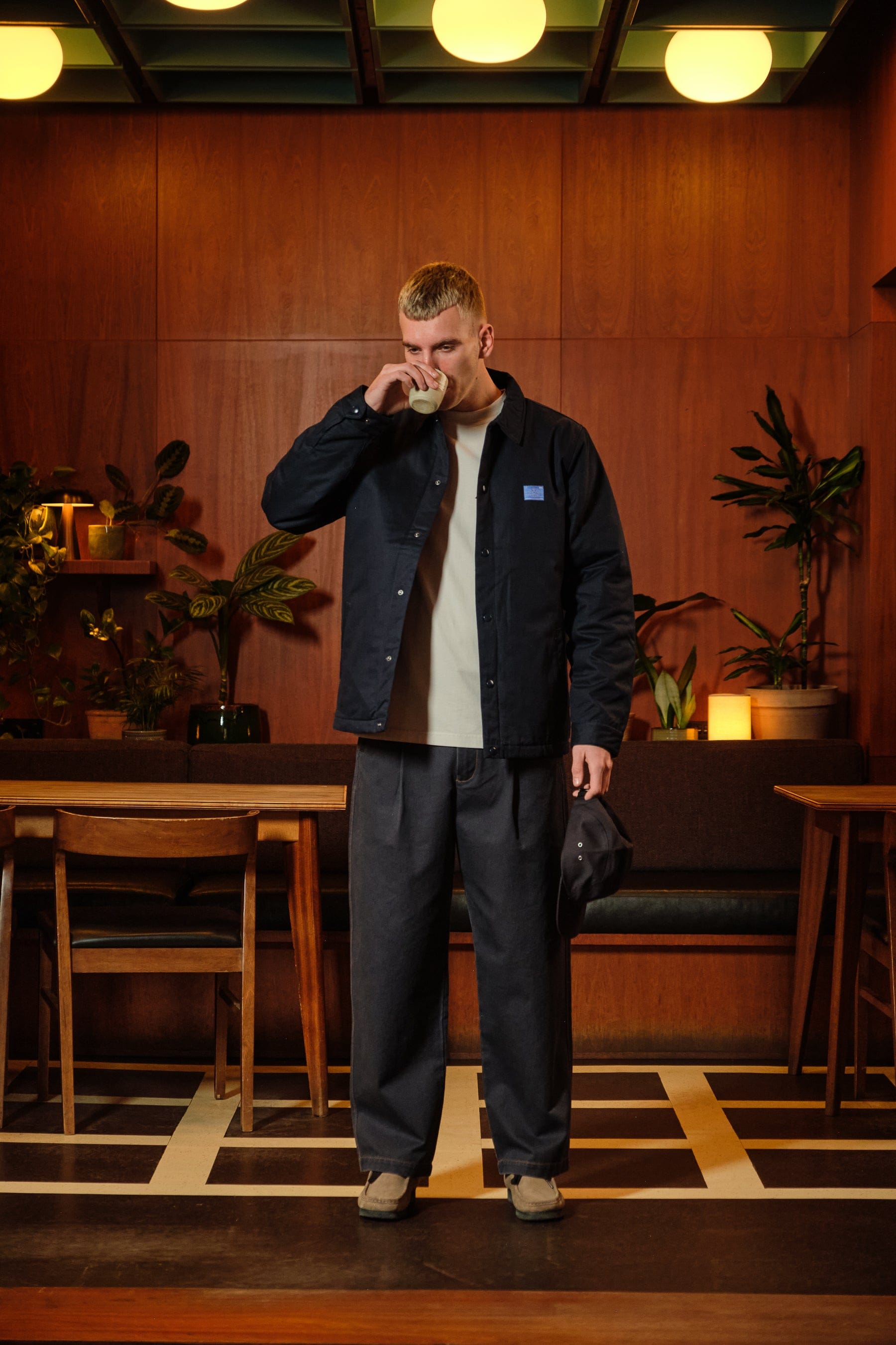 A Thousand Futures x GK 'Bloom Season' Work Jacket - Navy