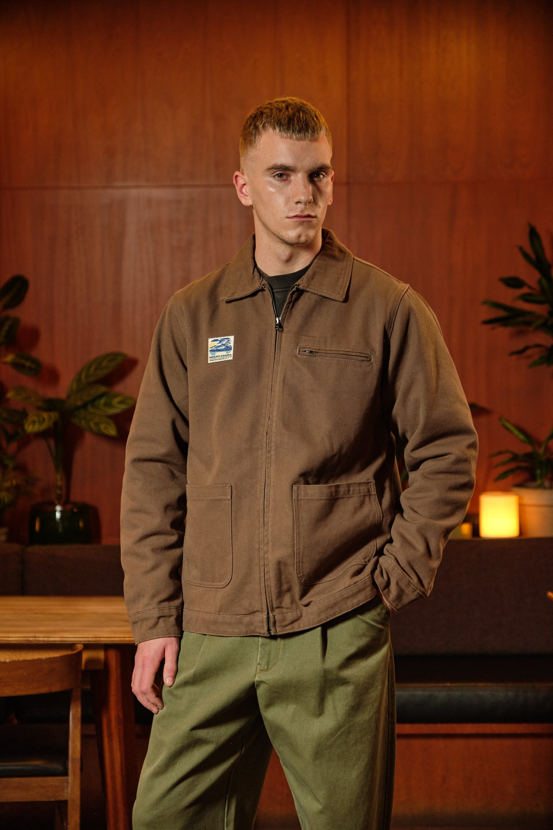A Thousand Futures x GK 'Mount Asama' Heavy Canvas Jacket - Walnut