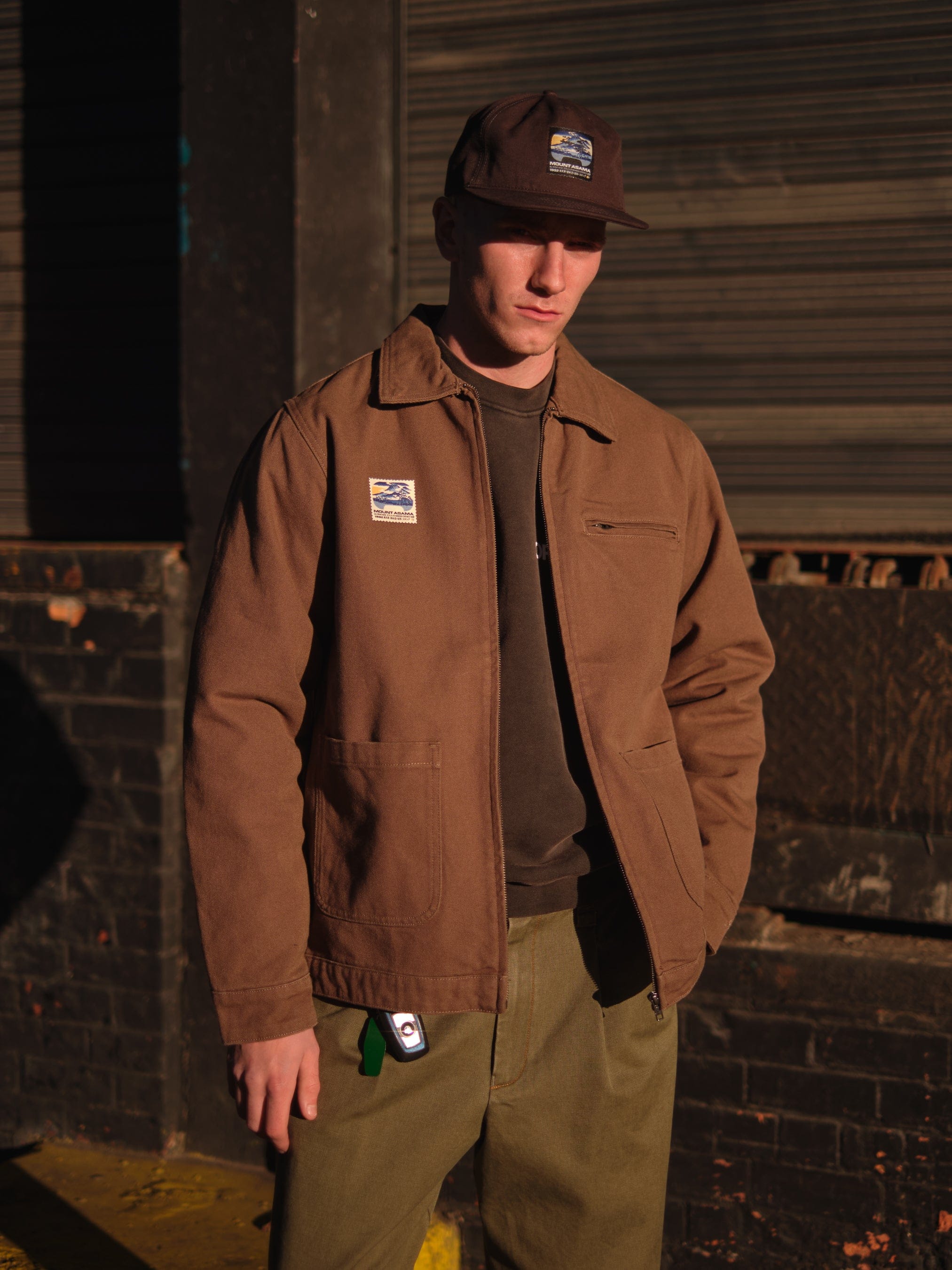 A Thousand Futures x GK 'Mount Asama' Heavy Canvas Jacket - Walnut