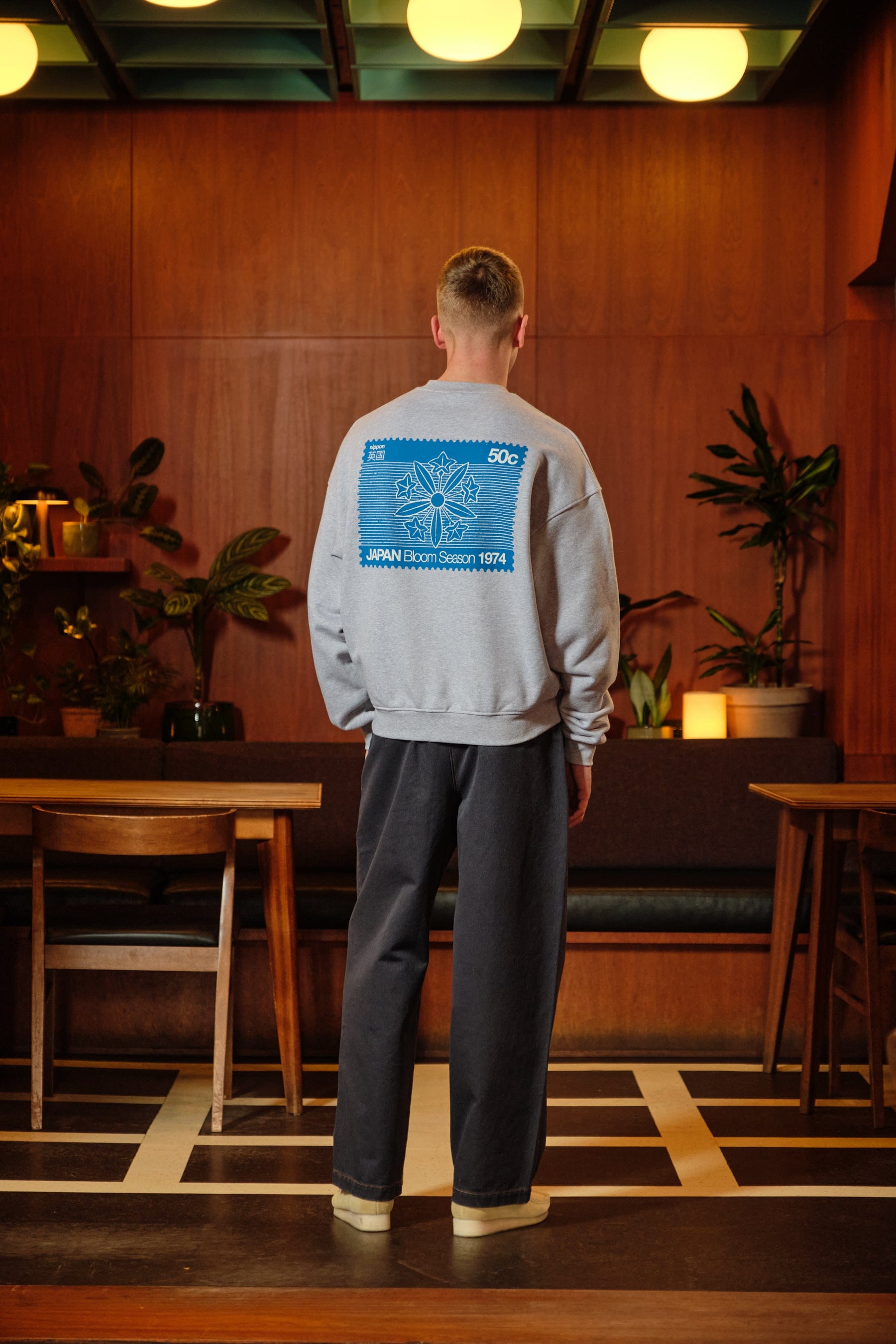 A Thousand Futures x GK 'Bloom Season' Sweater - Ash Grey