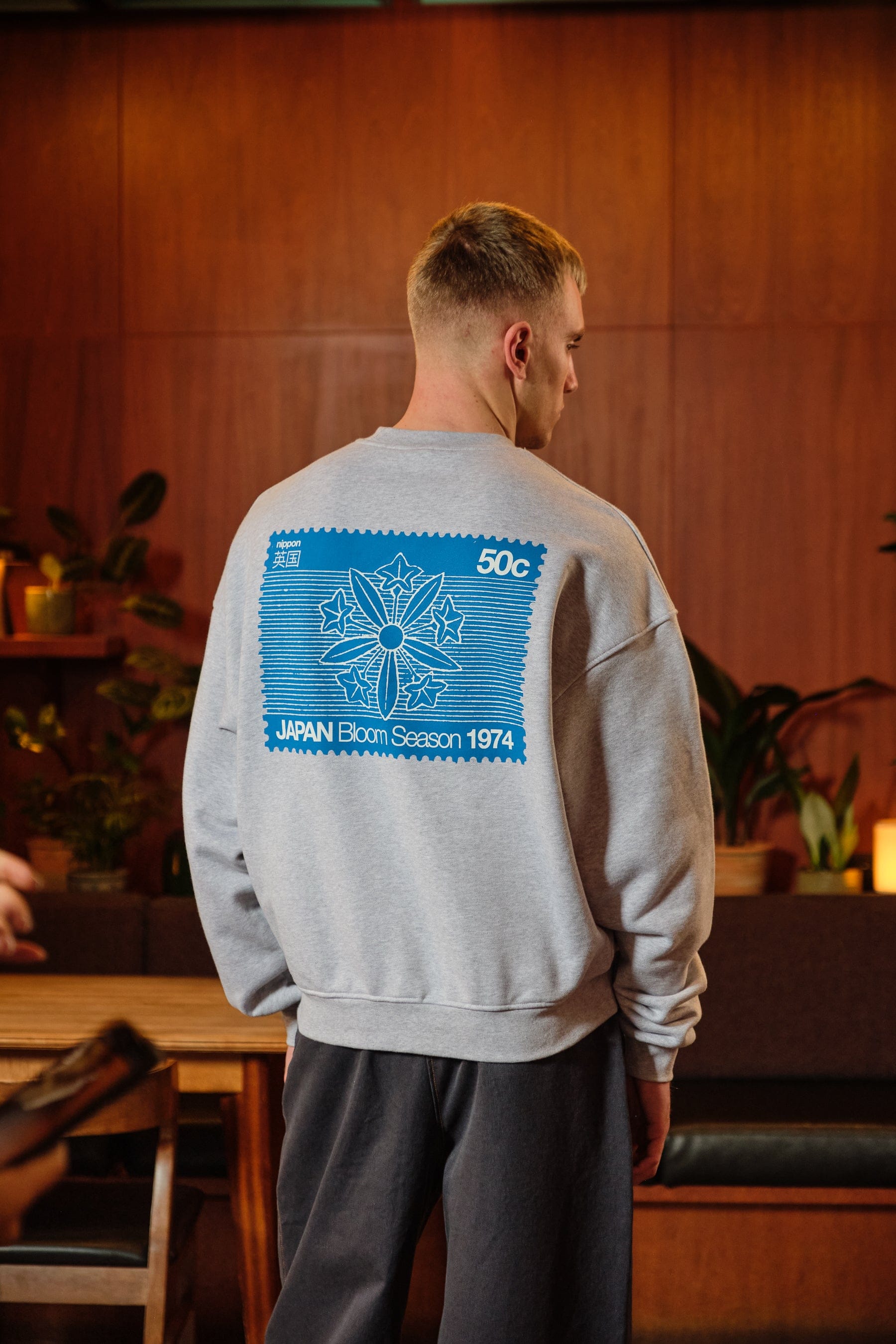 A Thousand Futures x GK 'Bloom Season' Sweater - Ash Grey