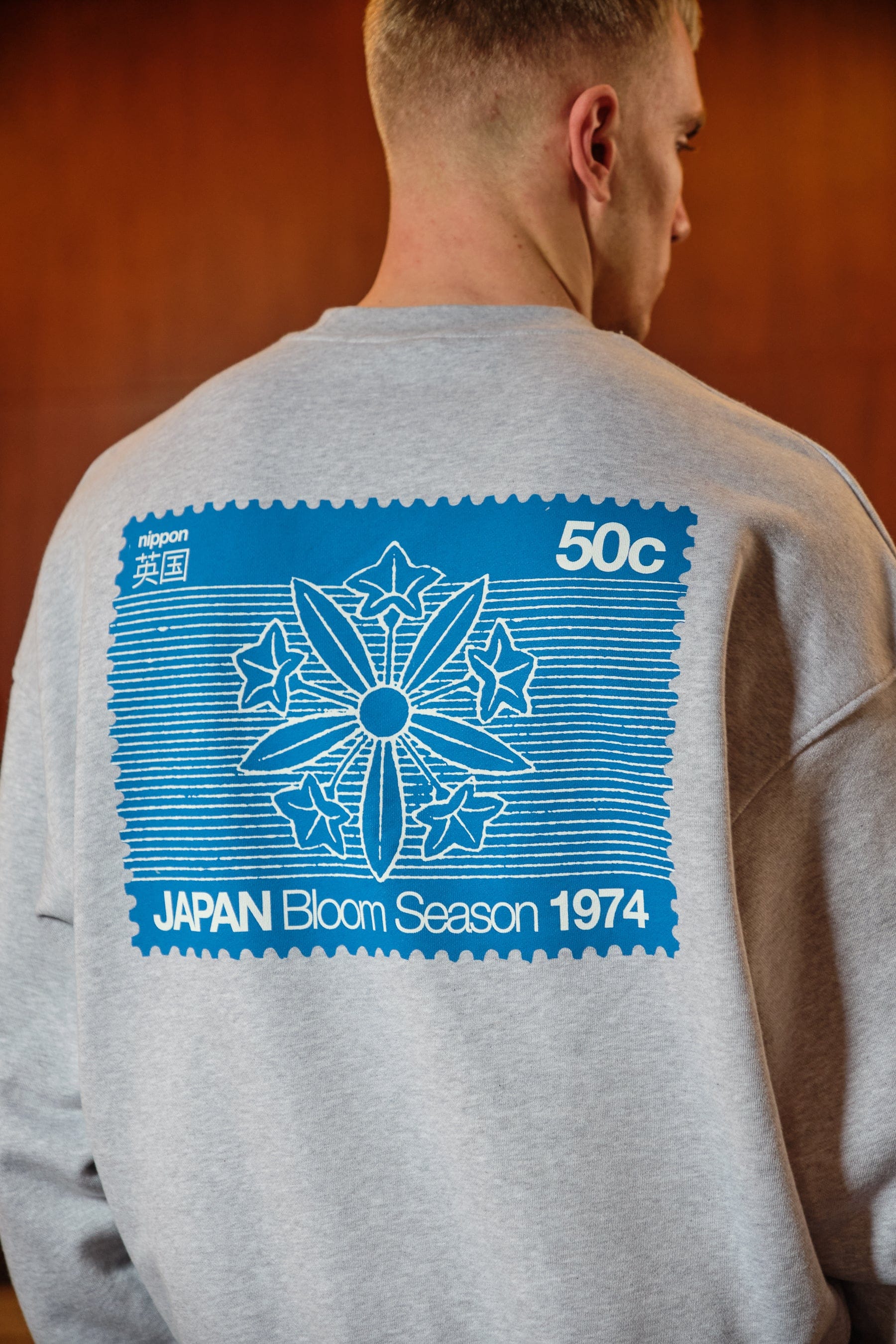 A Thousand Futures x GK 'Bloom Season' Sweater - Ash Grey