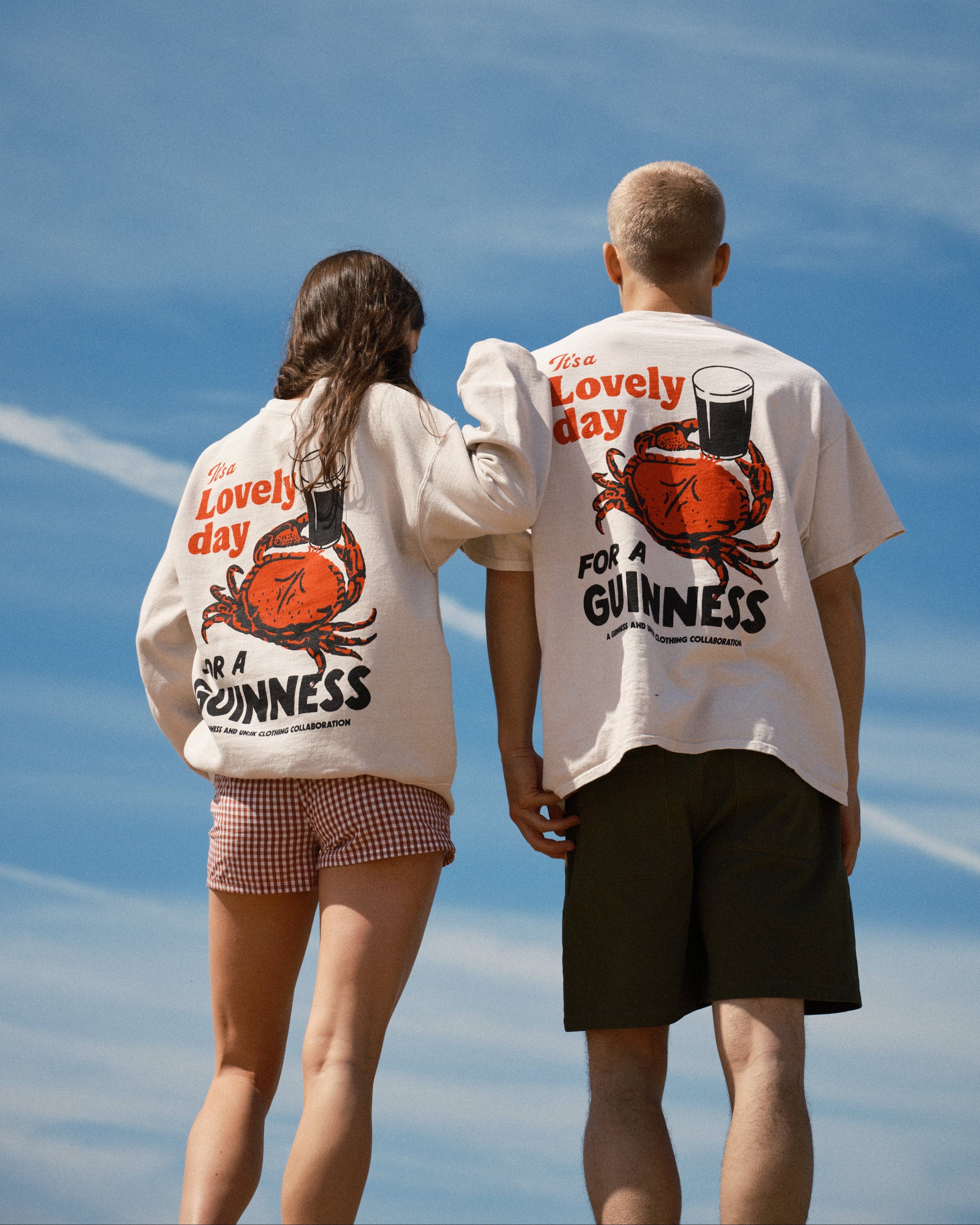 Guinness x UN:IK 'Crab' Vintage Washed Tee - Sand