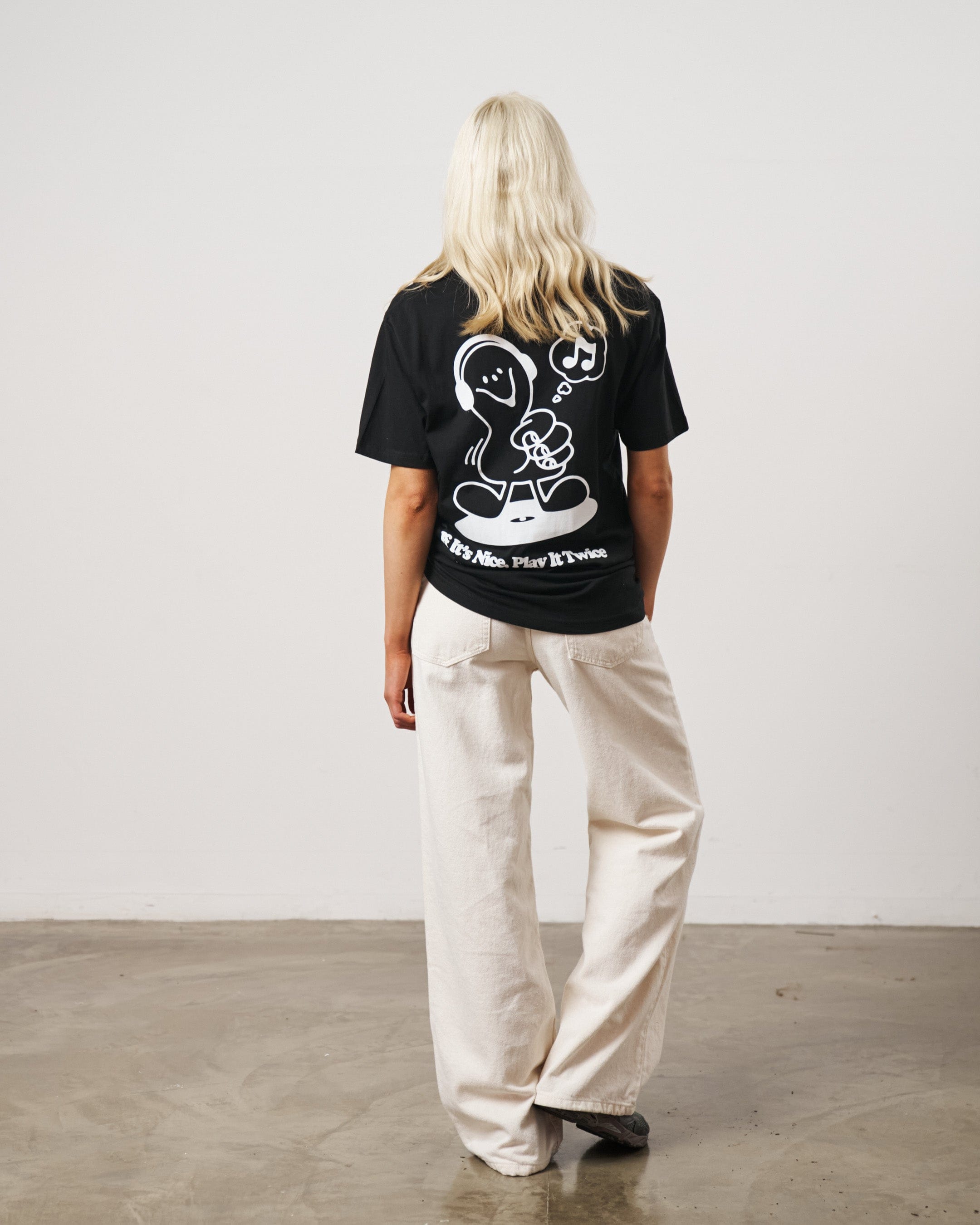 DISCO ONLY 'Play It Twice V6' Tee - Black