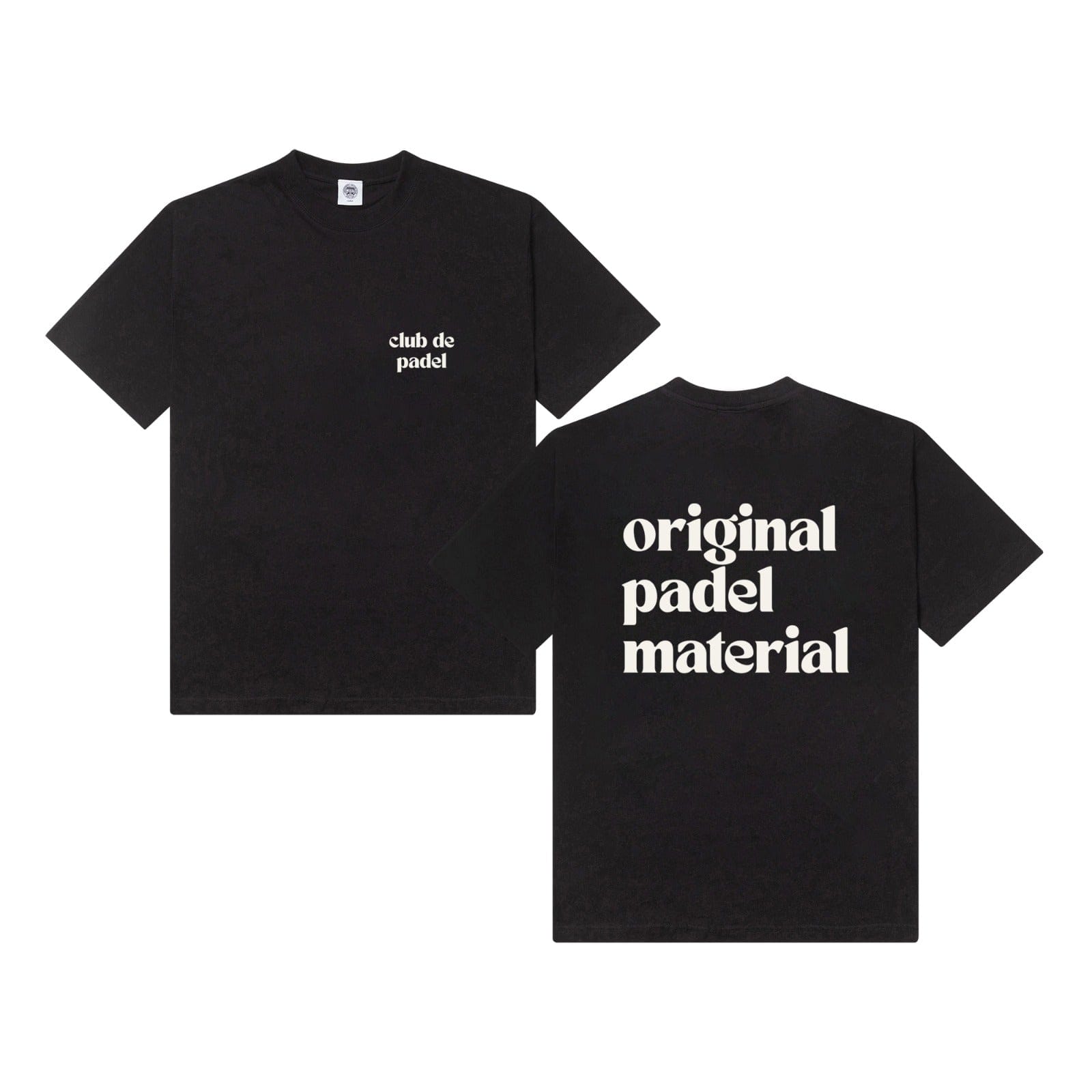 Club de Padel 'Original Padel Material' Tee - Black