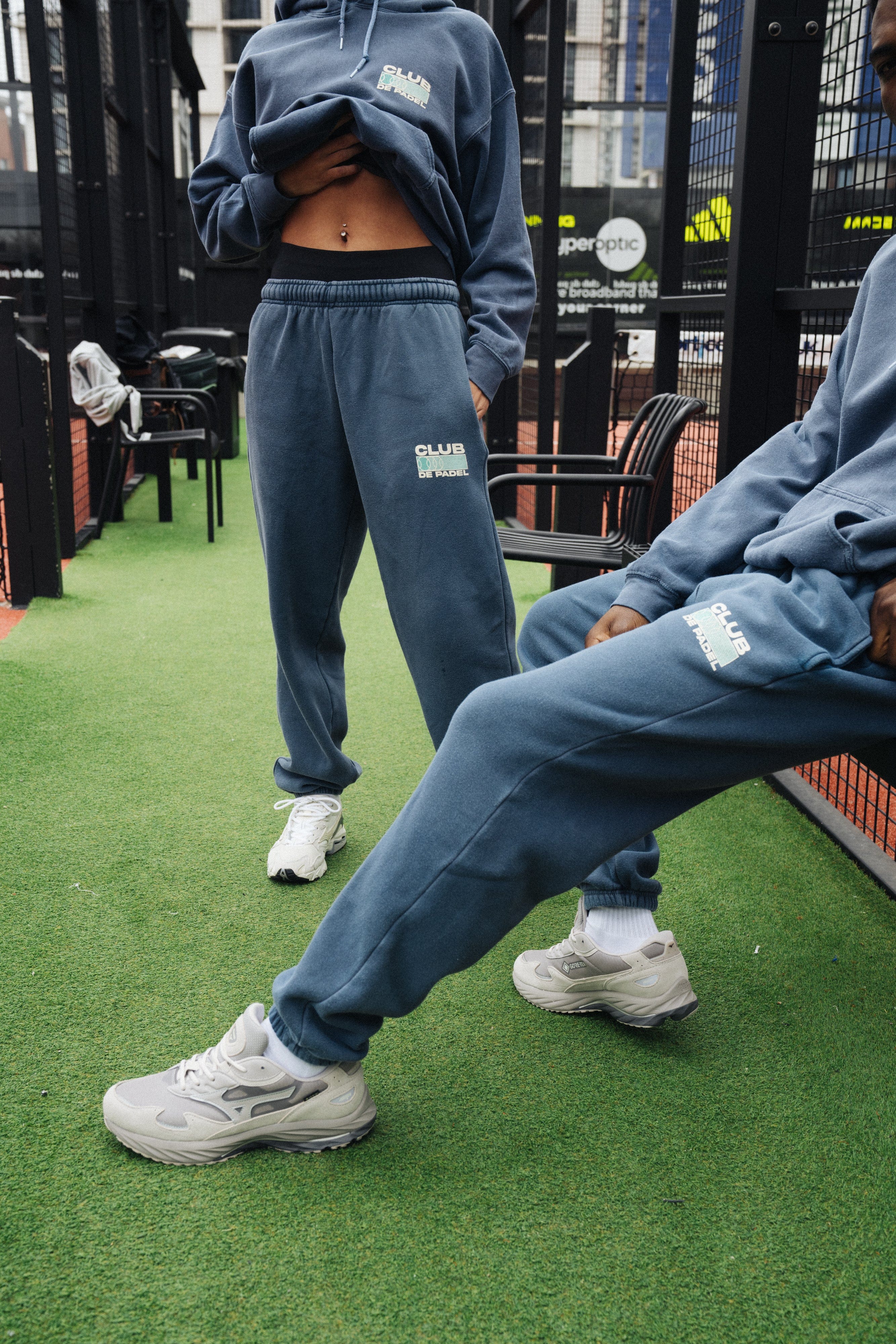 Club de Padel 'Heritage' Vintage Washed Joggers - Navy