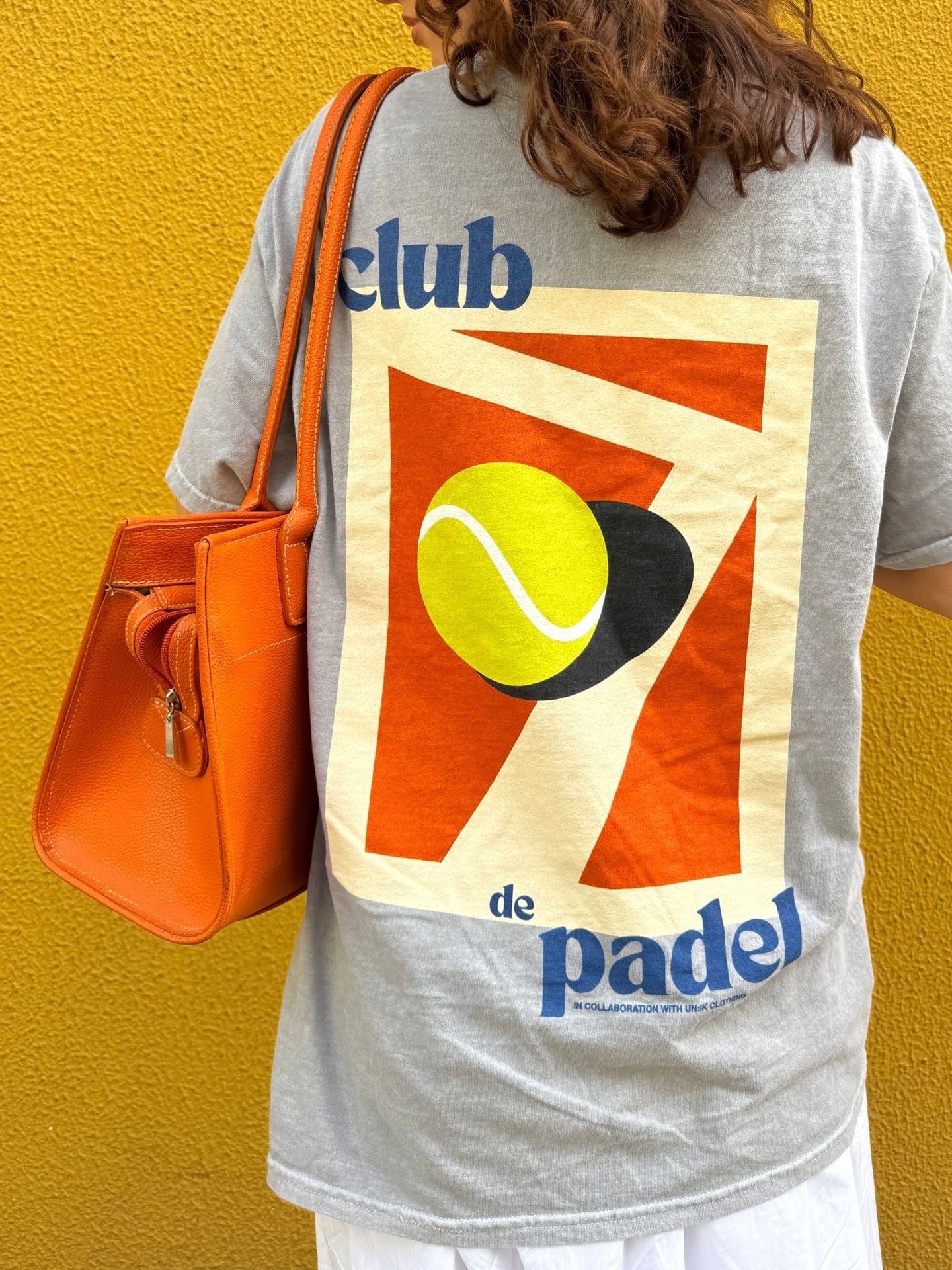 Club de Padel 'Classic Court' Vintage Washed Tee - Ash