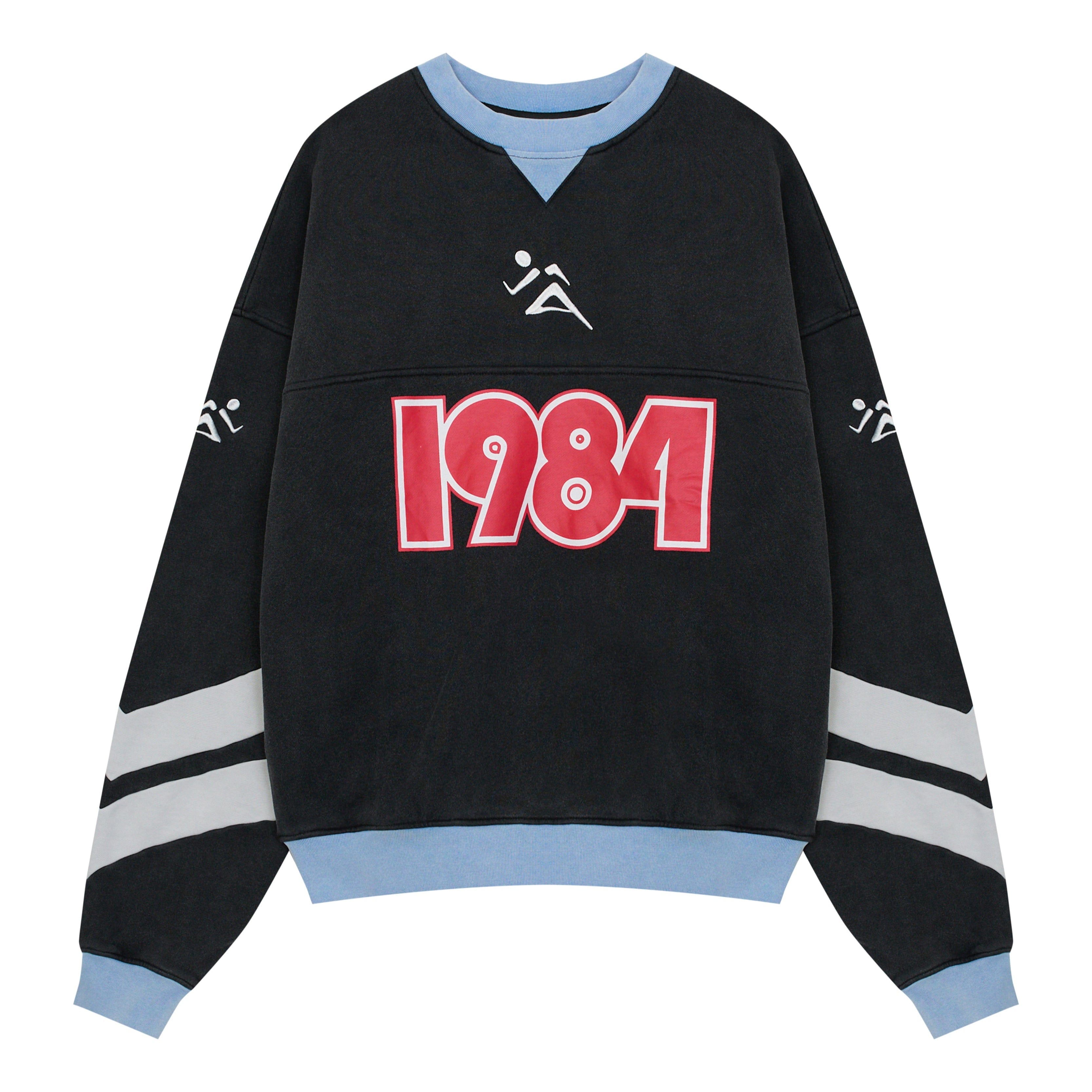 Vice 84 'Pre-Match' Heavyweight Washed Sweater - Black