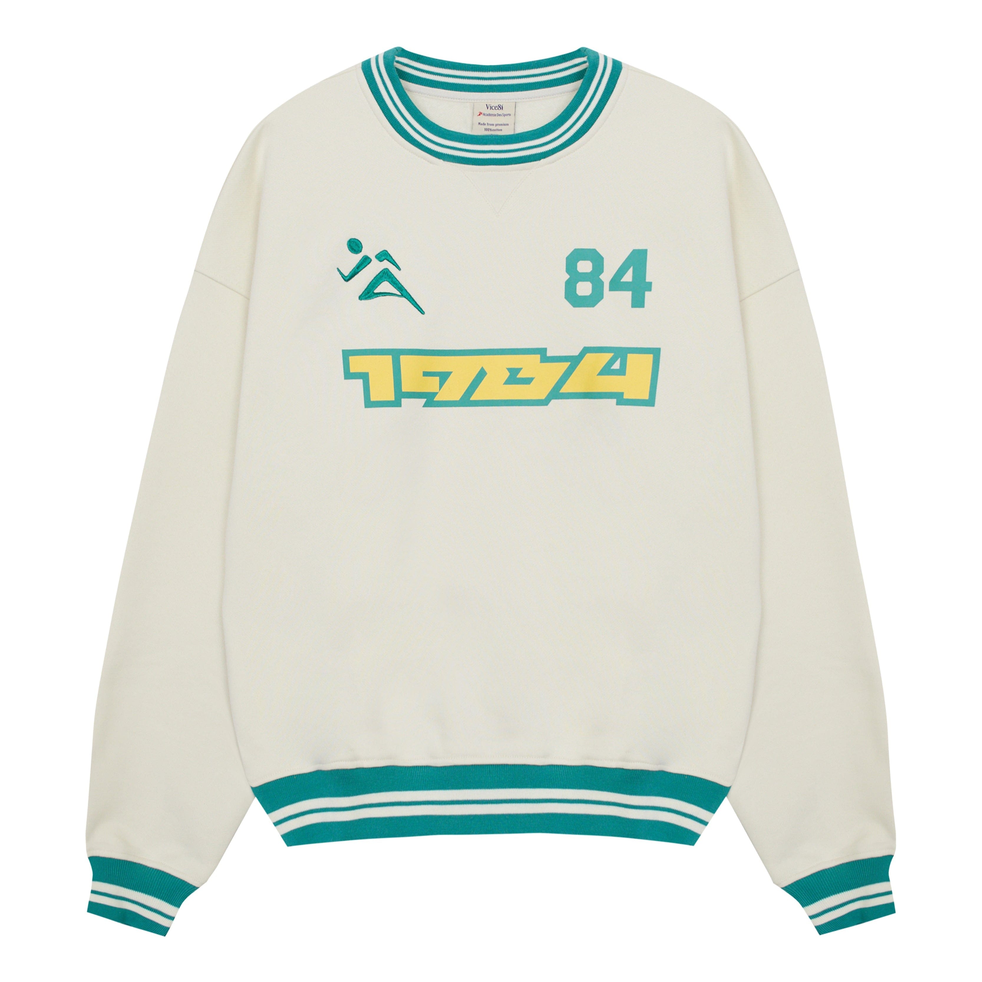 Vice 84 'Played in 1984' Heavyweight Sweater - Ecru