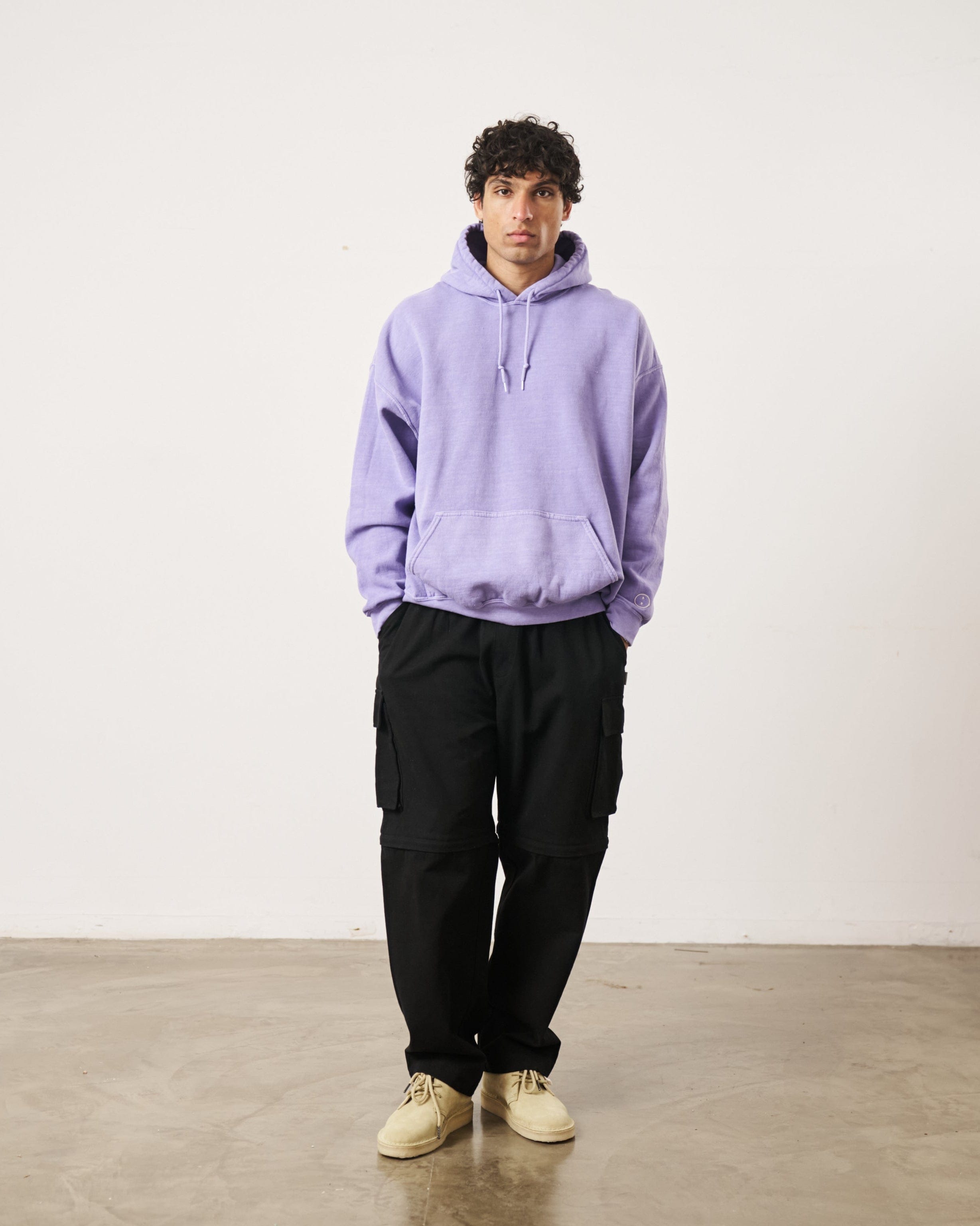 UN:IK Essentials Essentials Vintage Washed Hoodie - Orchid