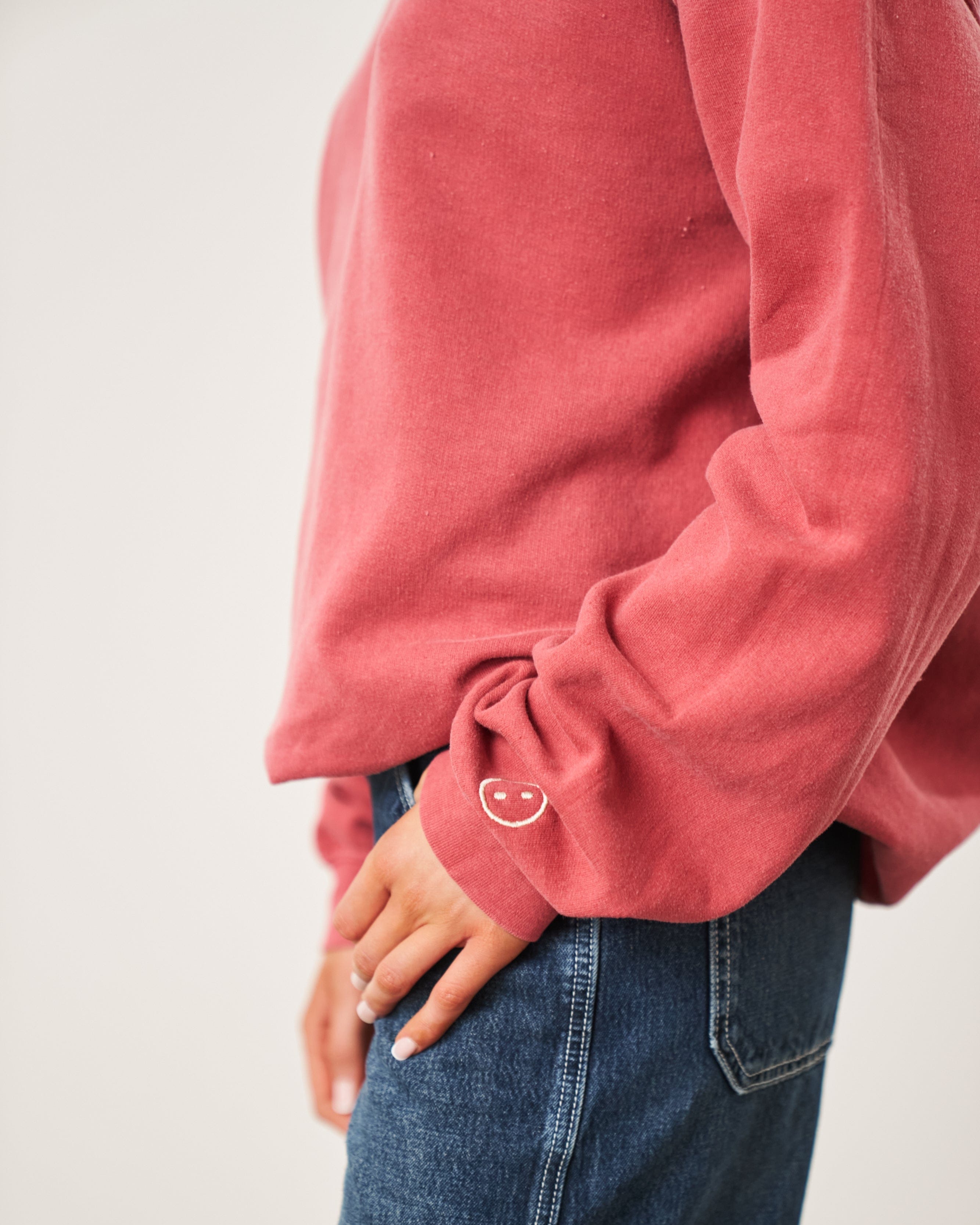 UN:IK Essentials Essentials Vintage Washed Sweater - Red
