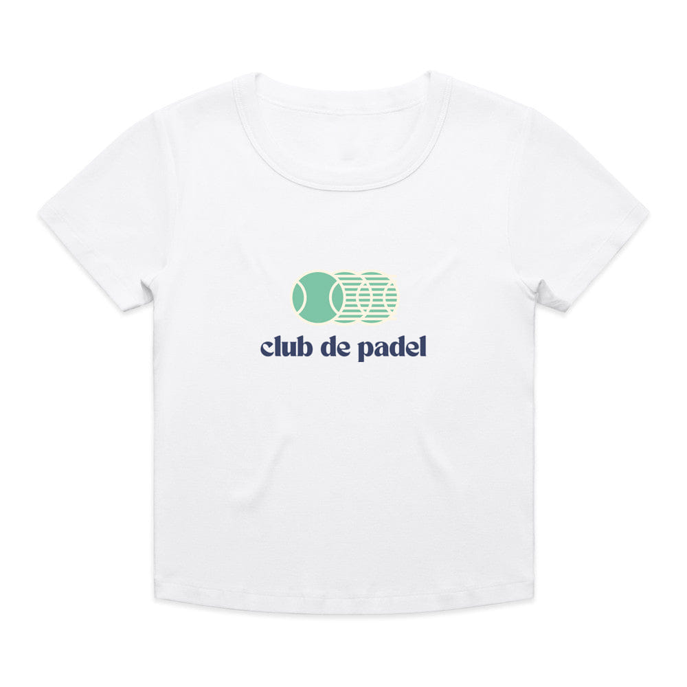 Club de Padel 'Vibora' Baby Tee - White
