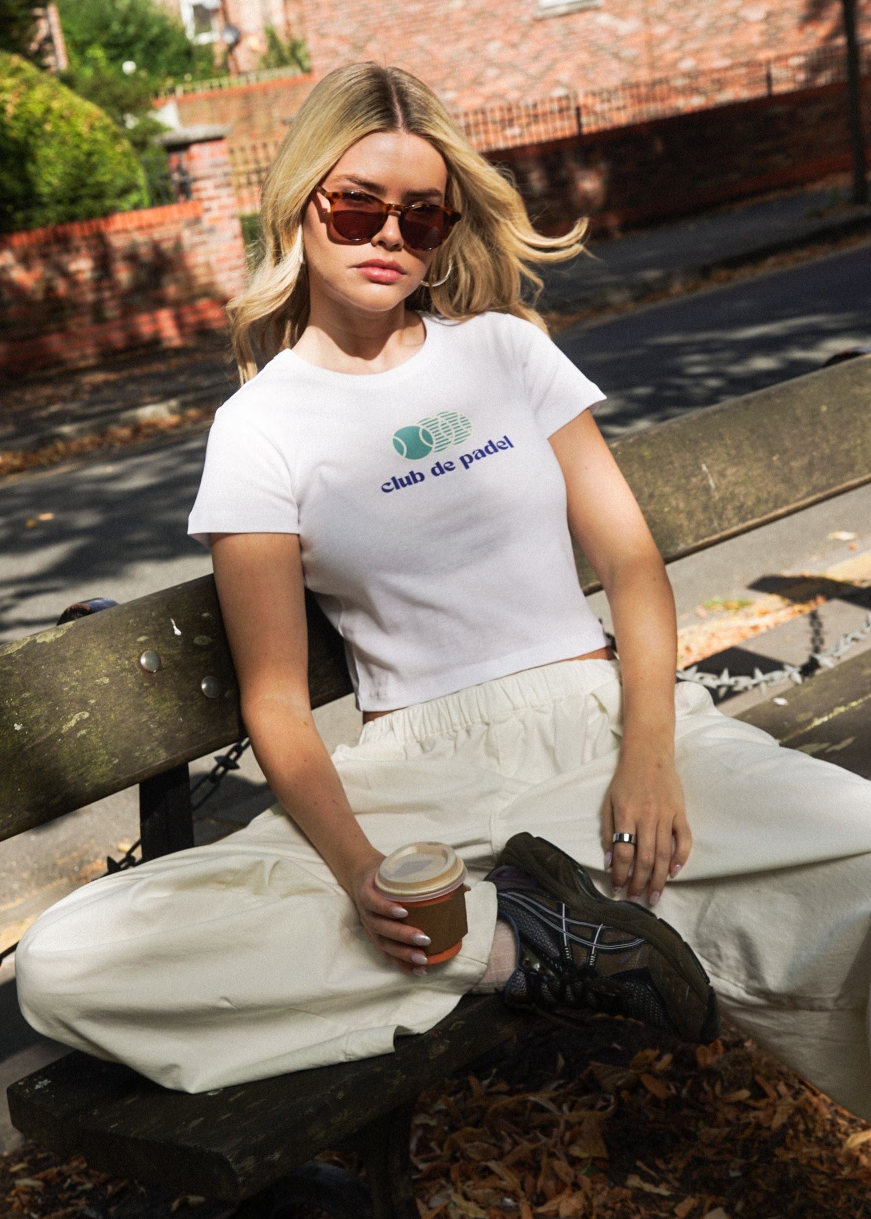 Club de Padel 'Vibora' Baby Tee - White