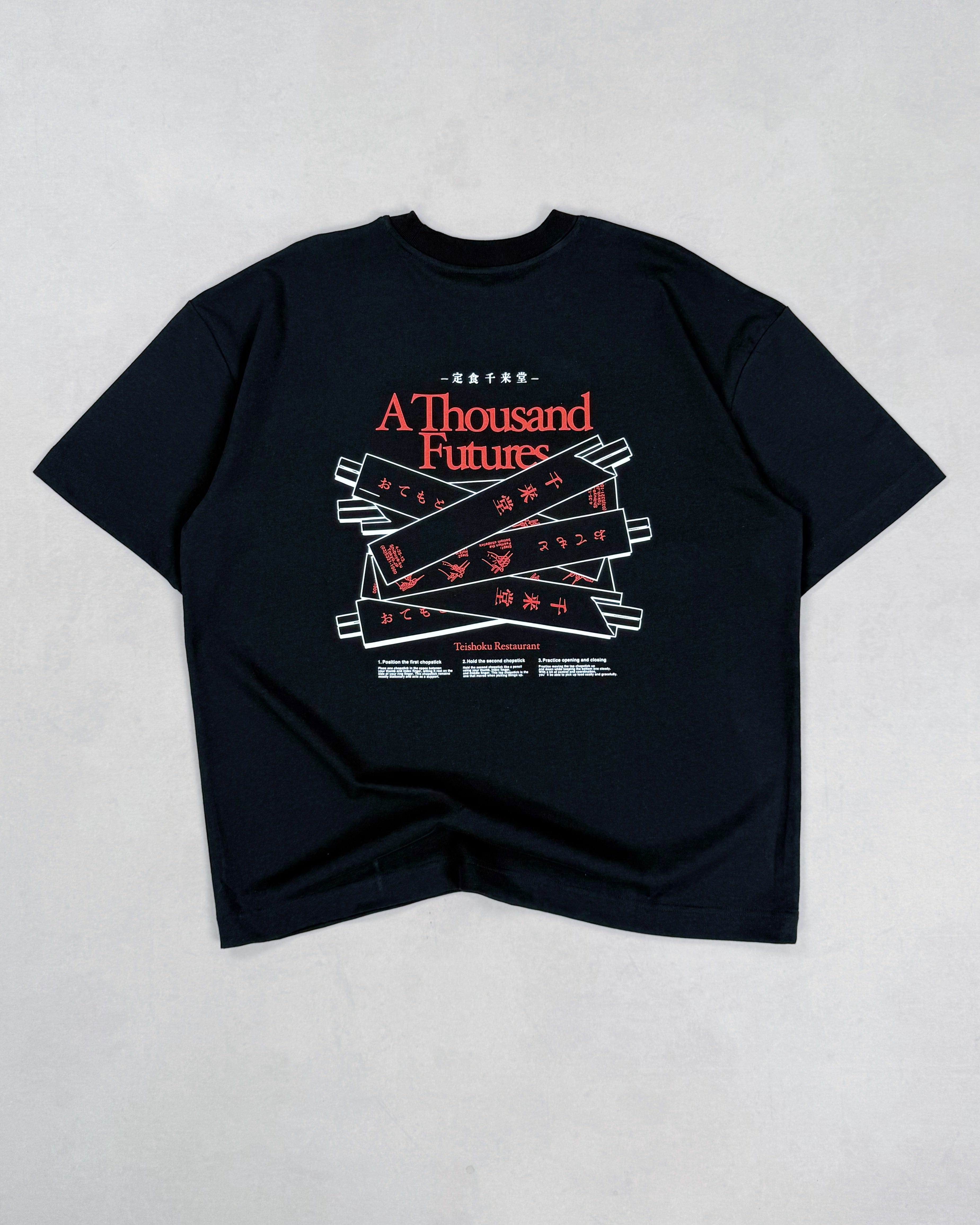 A Thousand Futures x Yunosuke 'Chopsticks' Tee - Black