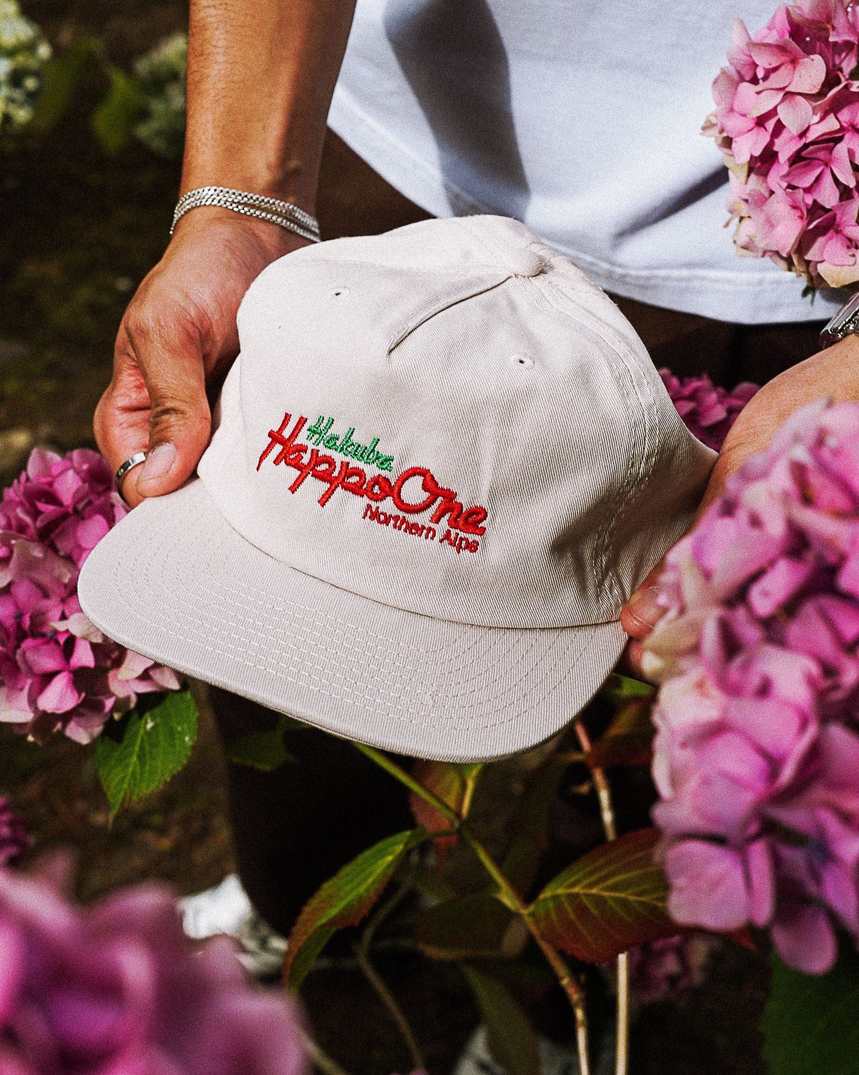 A Thousand Futures x Yunosuke 'Happo' Embroidered Cap - Bone