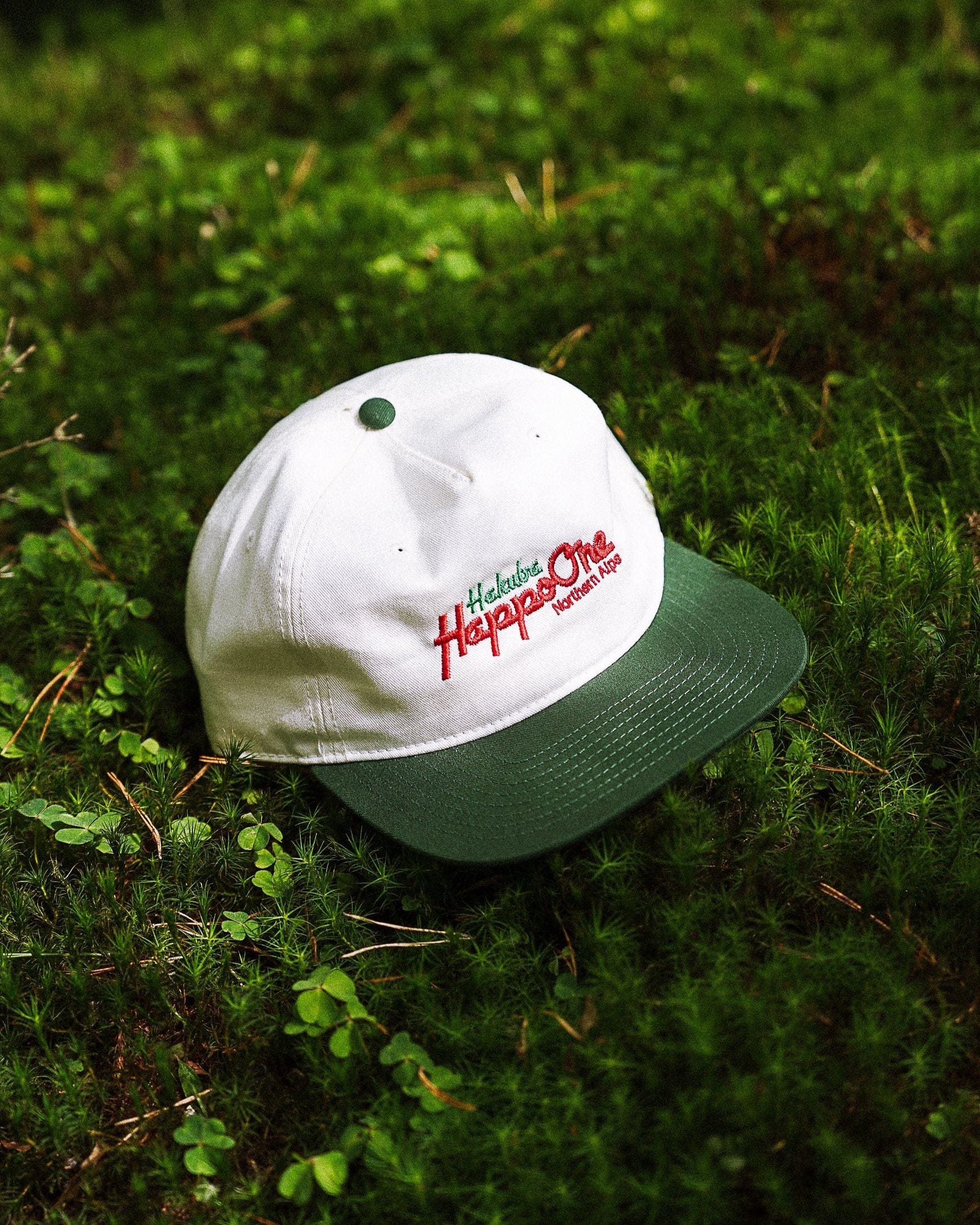 A Thousand Futures x Yunosuke 'Happo' Embroidered Cap - Natural/Forest