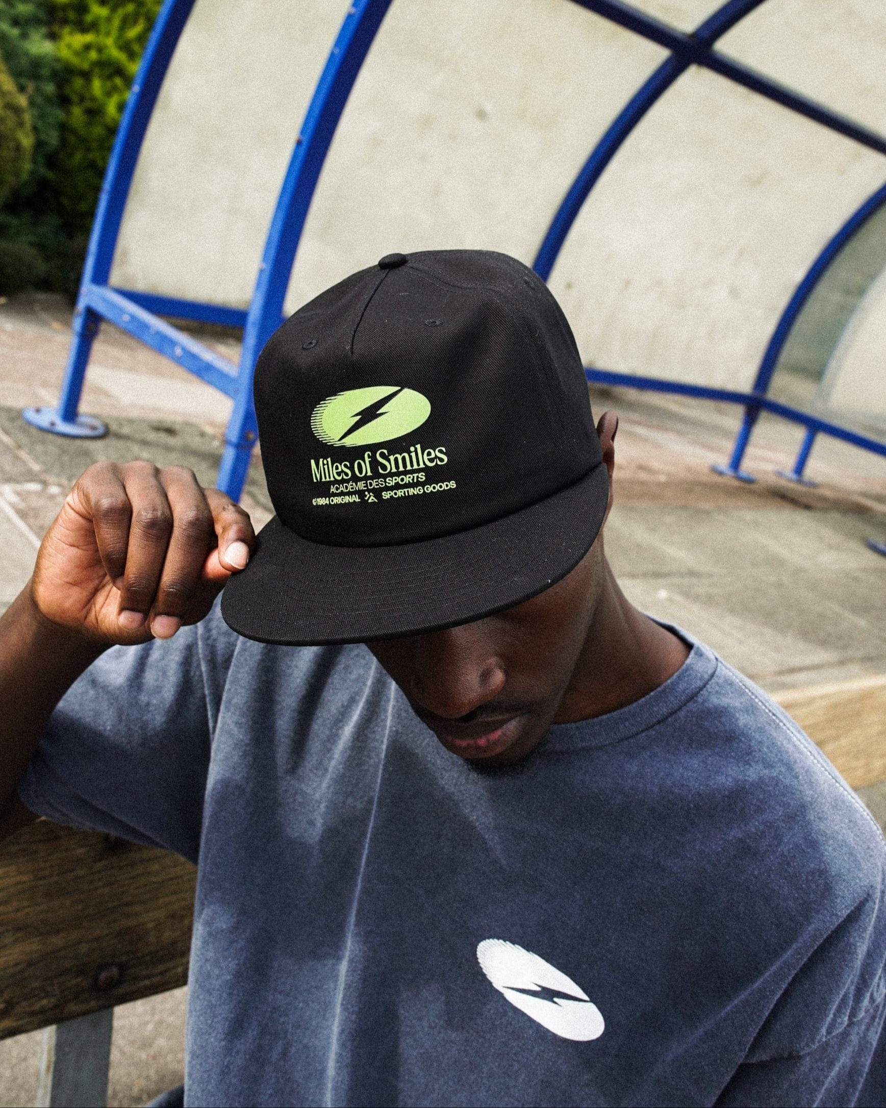 Vice 84 'Miles of Smiles' Cap - Black
