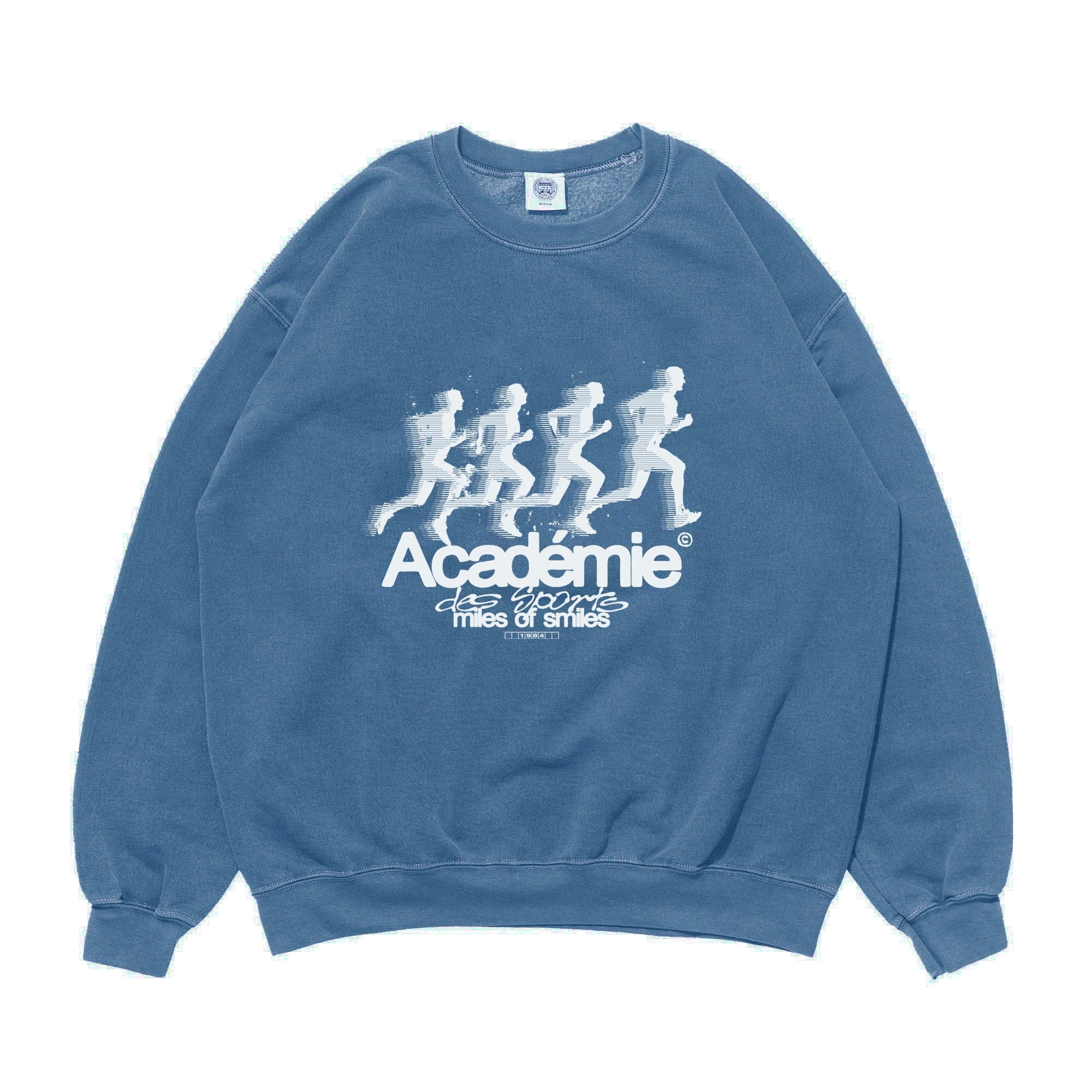 Vice 84 'Leading Pack' Vintage Washed Sweater - Blue