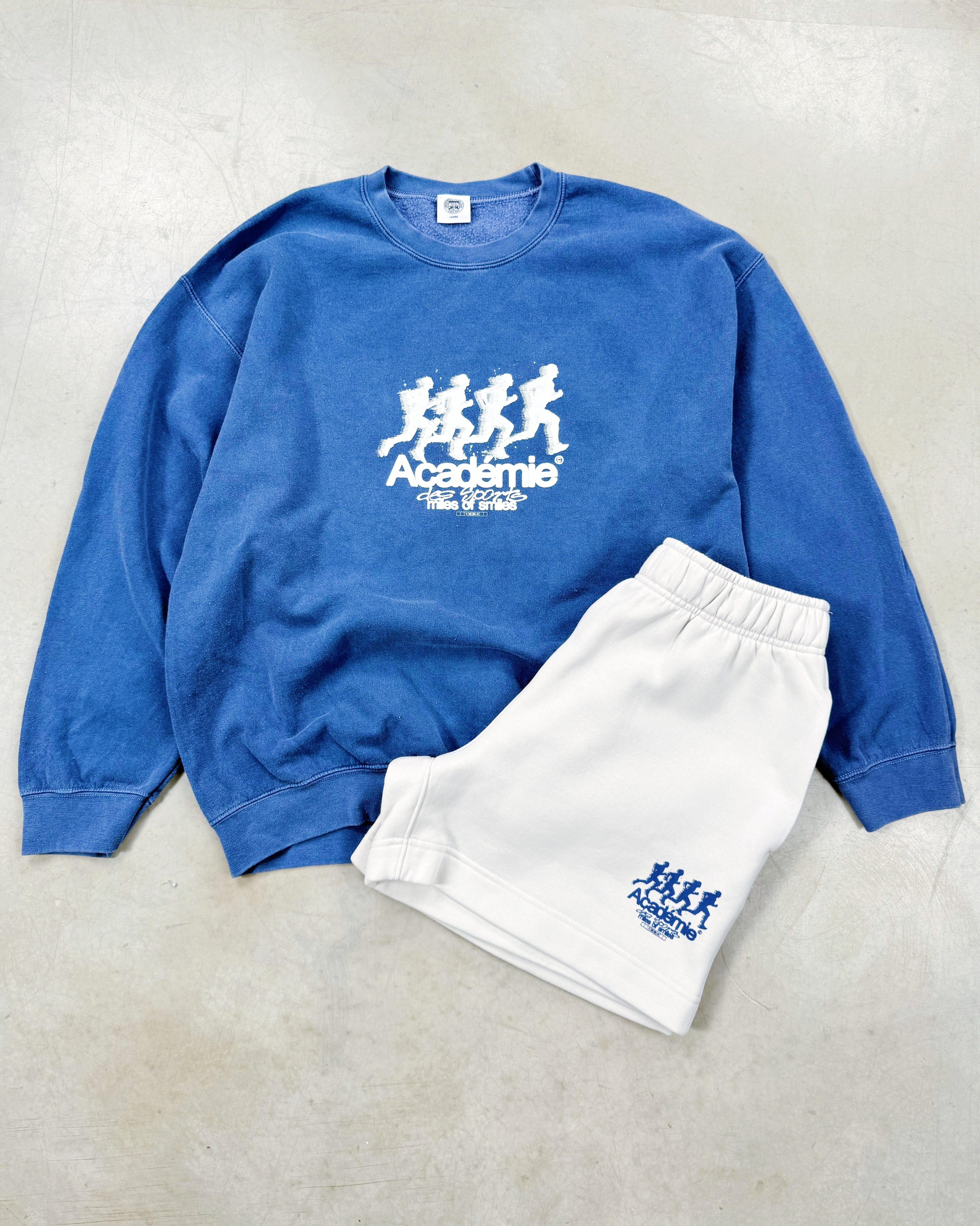 Vice 84 'Leading Pack' Vintage Washed Sweater - Blue