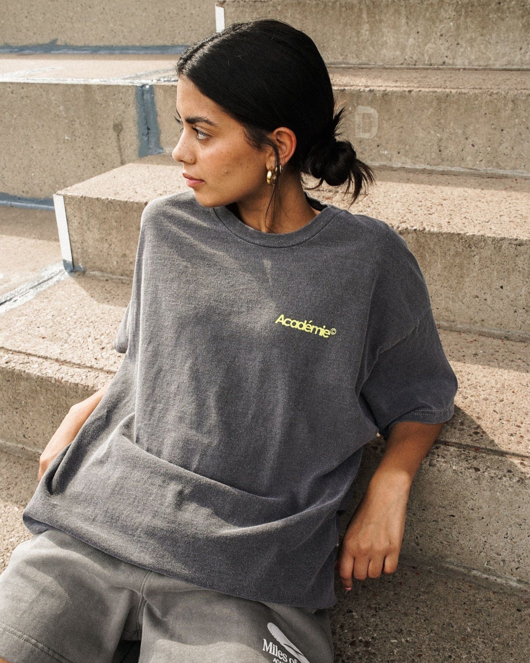 Vice 84 'Retro Spray' Vintage Washed Tee - Black