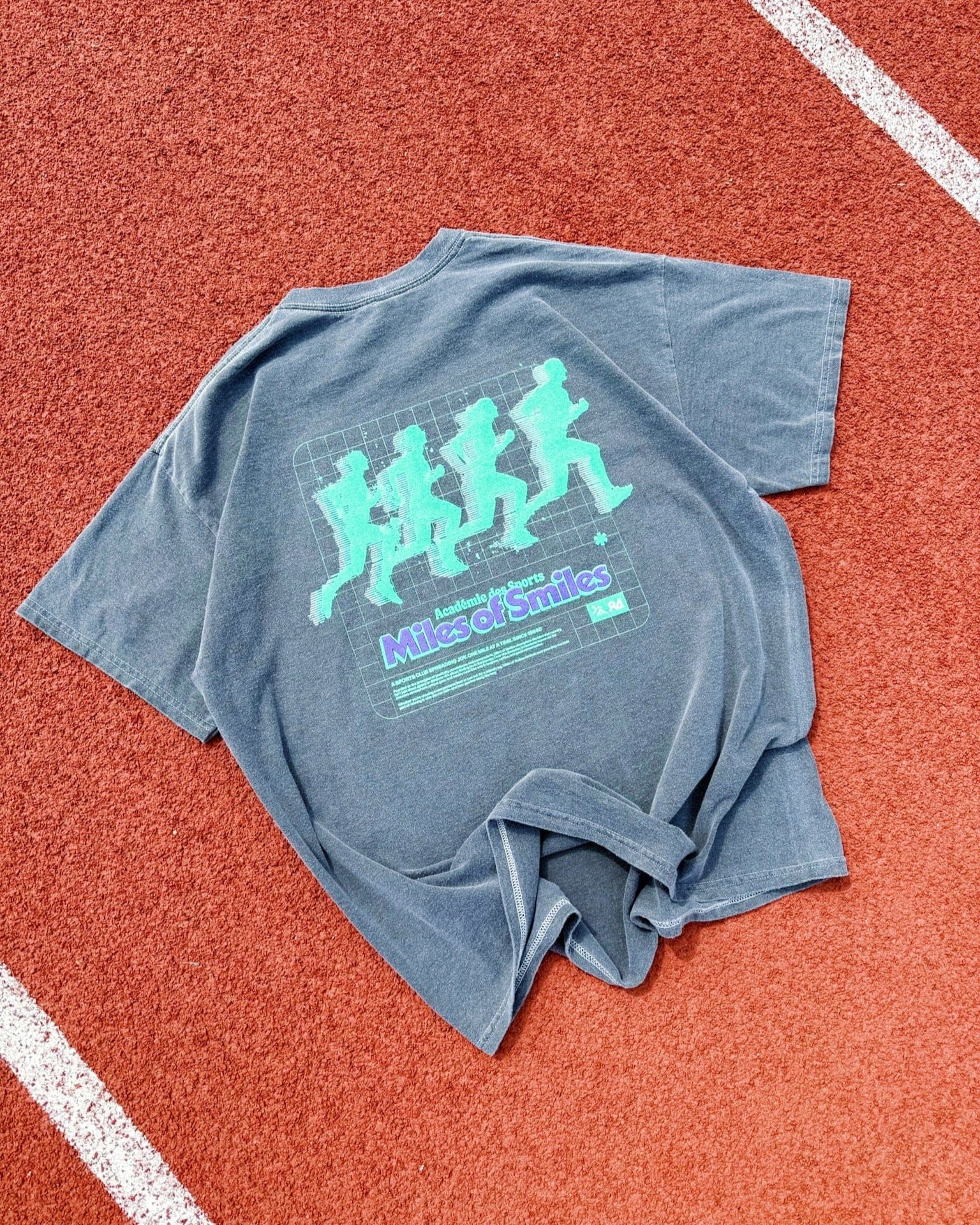 Vice 84 'Pacesetter' Vintage Washed Tee - Charcoal