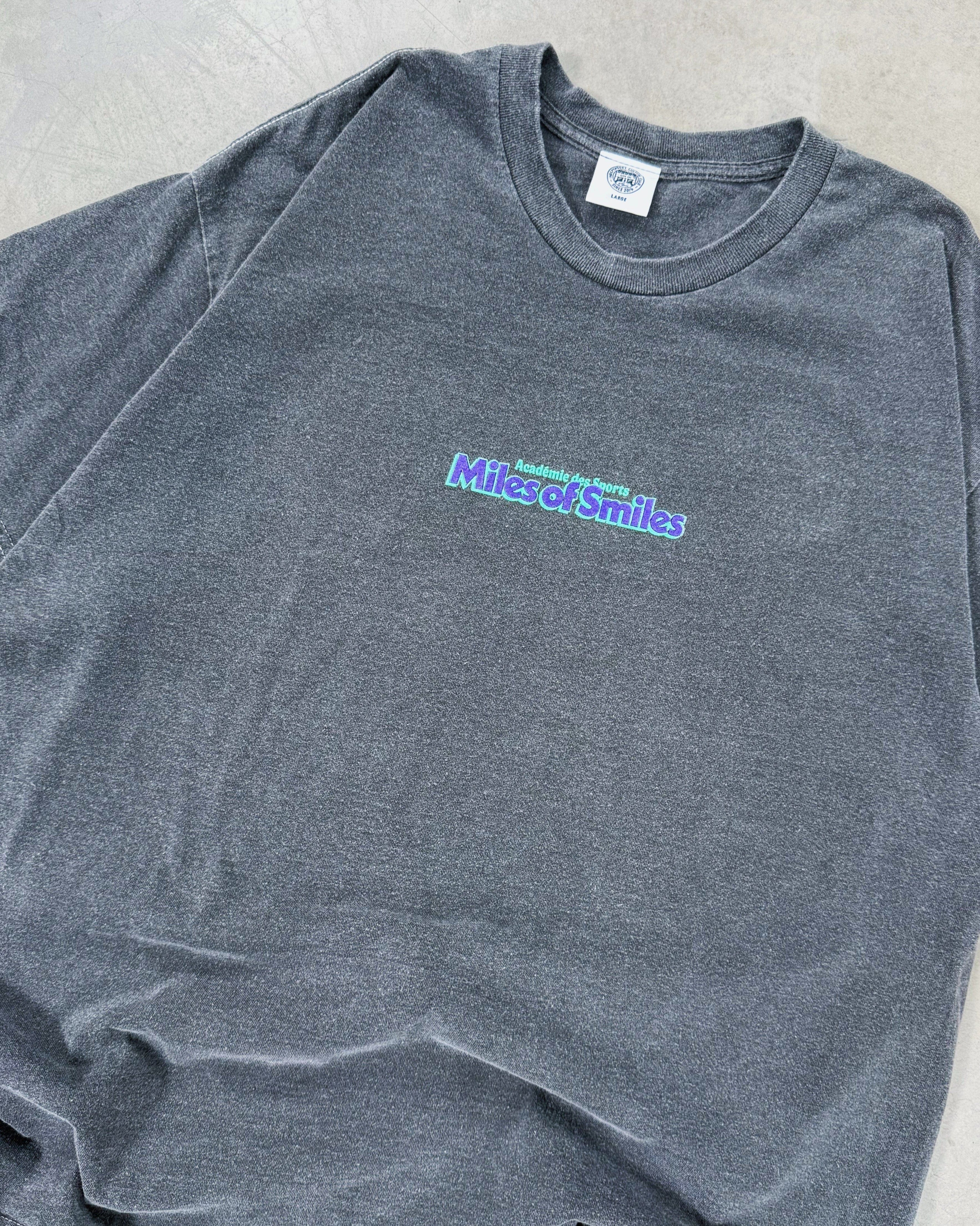 Vice 84 'Pacesetter' Vintage Washed Tee - Charcoal